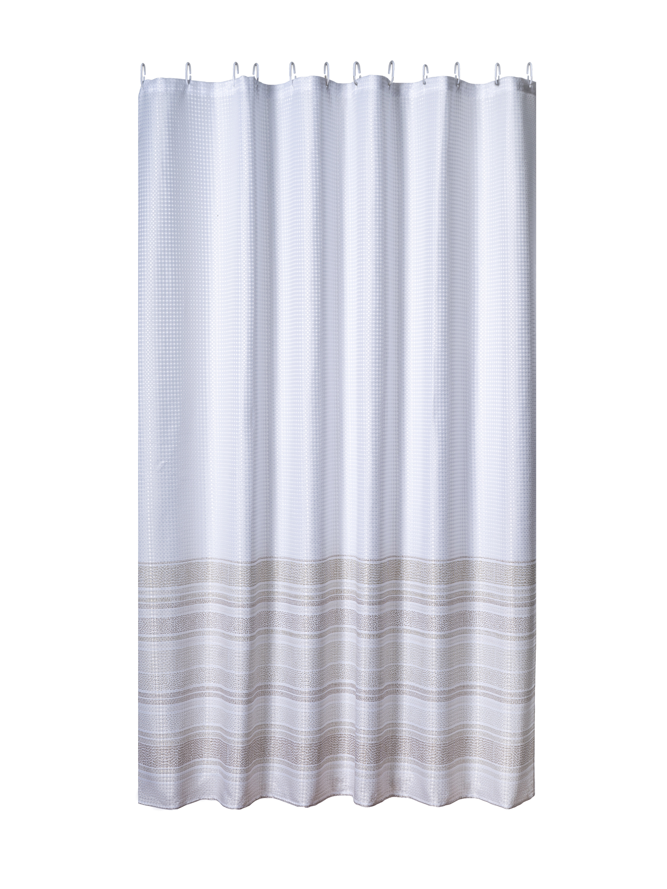 Изображение товара Штора для ванной комнаты ЕвроГарант 183x178 см Белая водоотталкивающая