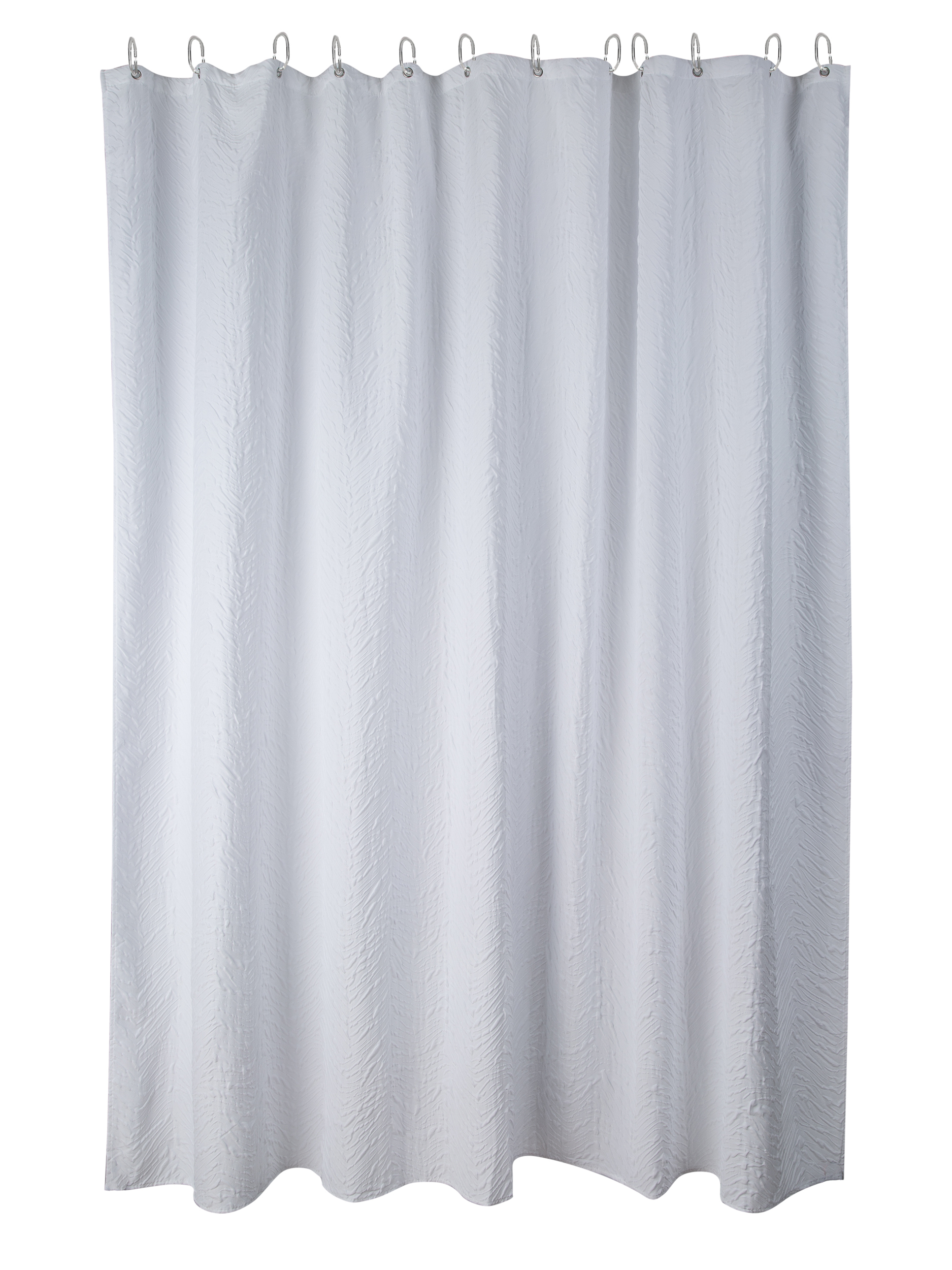 Изображение товара Штора для ванной комнаты ЕВРОГАРАНТ 180x180 см серый с рисунком водонепроницаемая