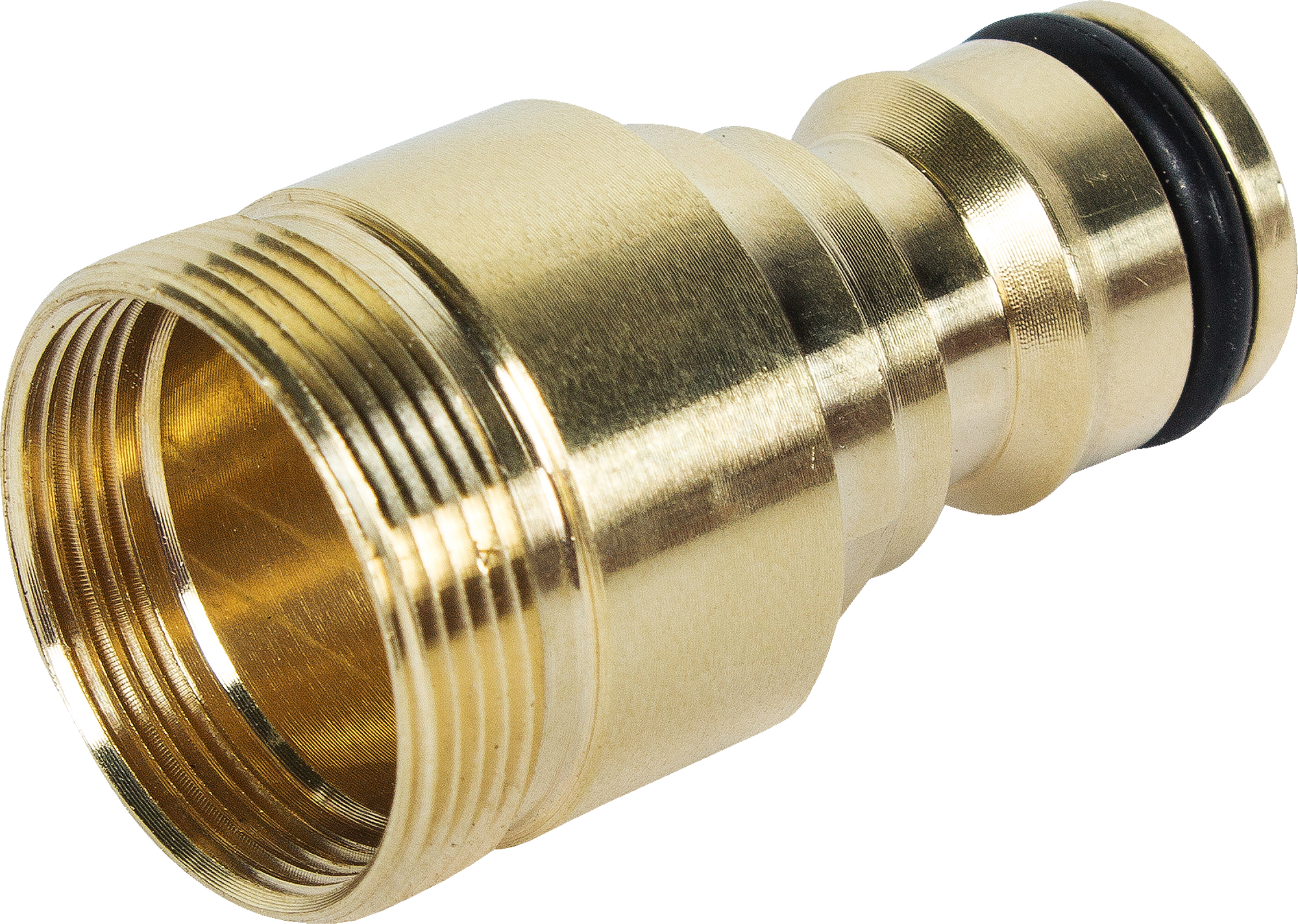 Изображение товара Переходник быстросъёмный для смесителя под аэратор BOUTTE М24 НР - М22 ВР латунный