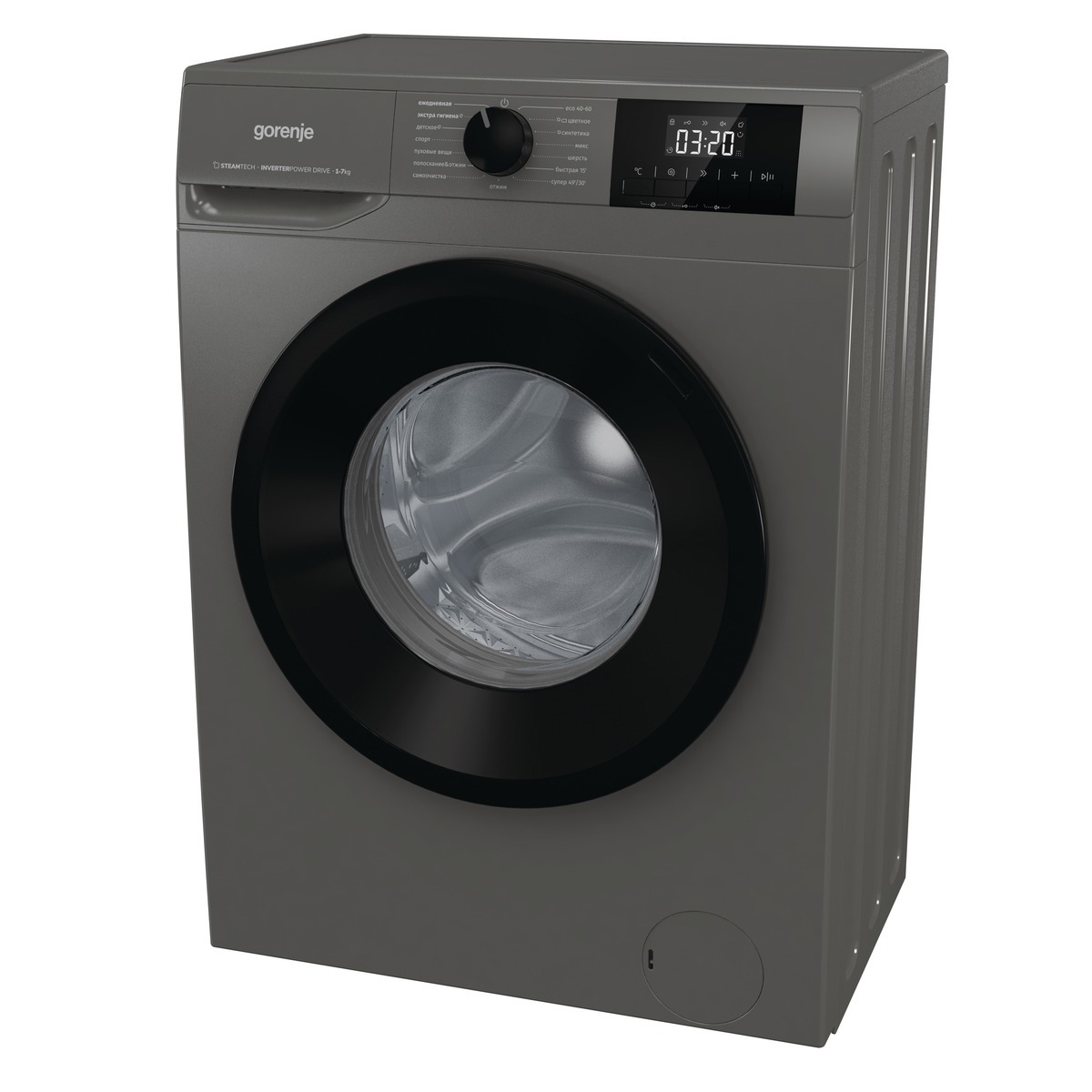 Изображение товара Стиральная машина Gorenje W5ngpi72sbss/c 59.5x84.5x43.5 см 7 кг цвет стальной серый