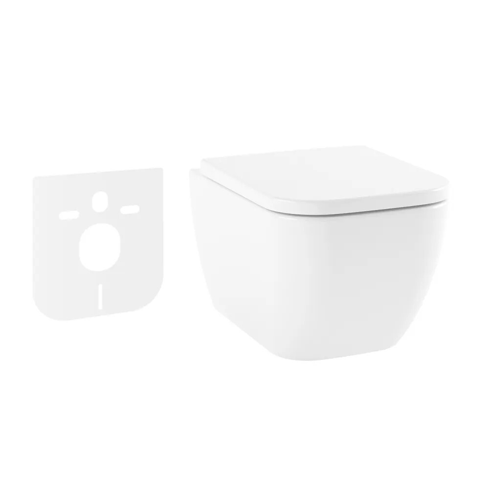 Изображение товара Подвесной унитаз Lavinia boho One 21010003 с антивсплеском и сиденьем микролифт