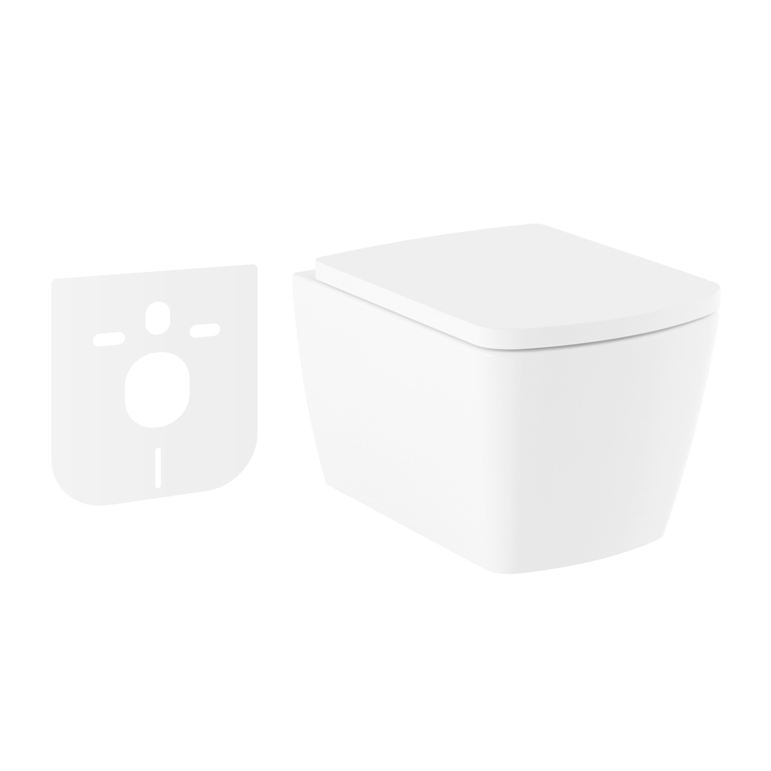 Изображение товара Подвесной унитаз Lavinia Boho Aveo Rimless безободковый белый с сиденьем микролифт