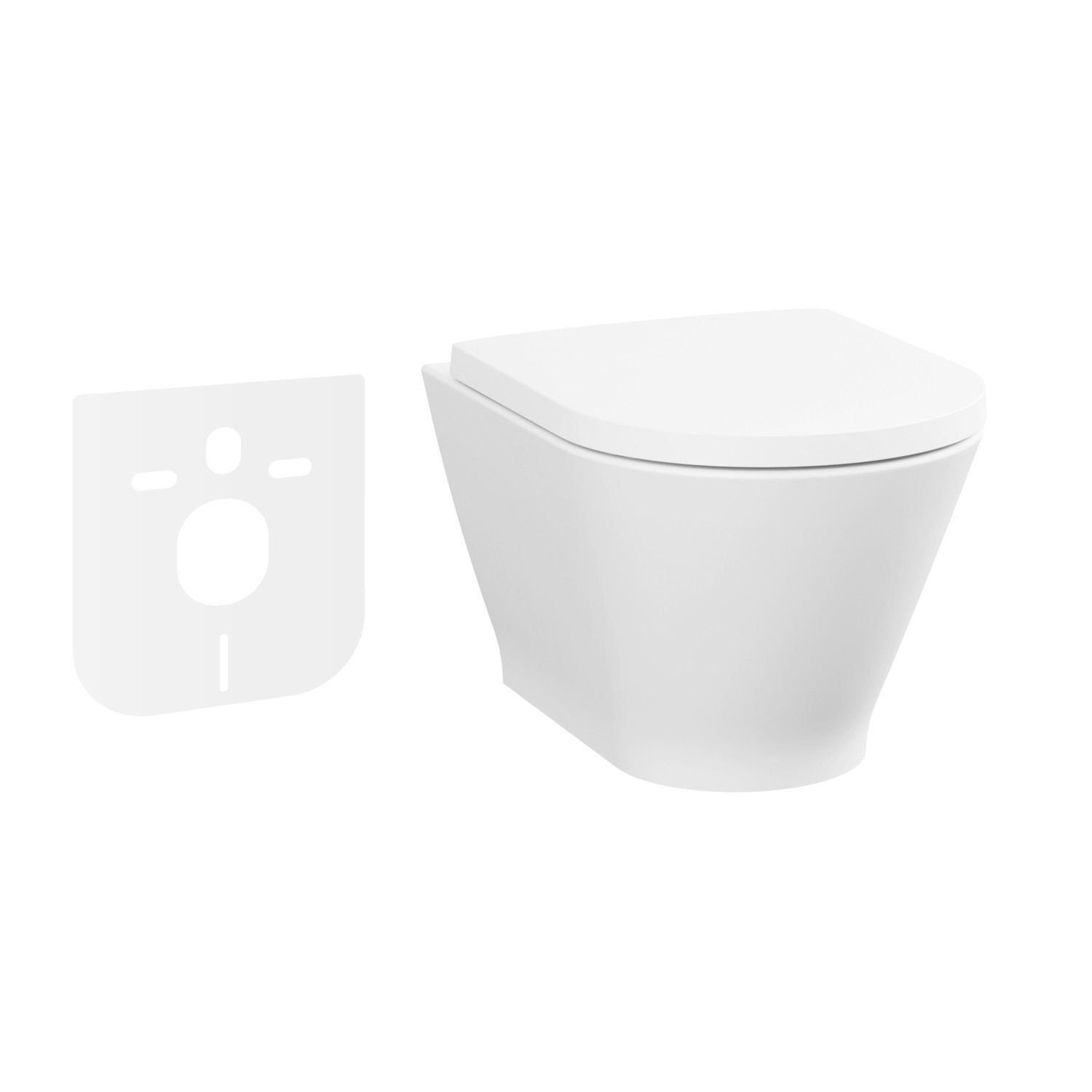 Изображение товара Унитаз подвесной Lavinia boho Elegant 21010010, без ободка