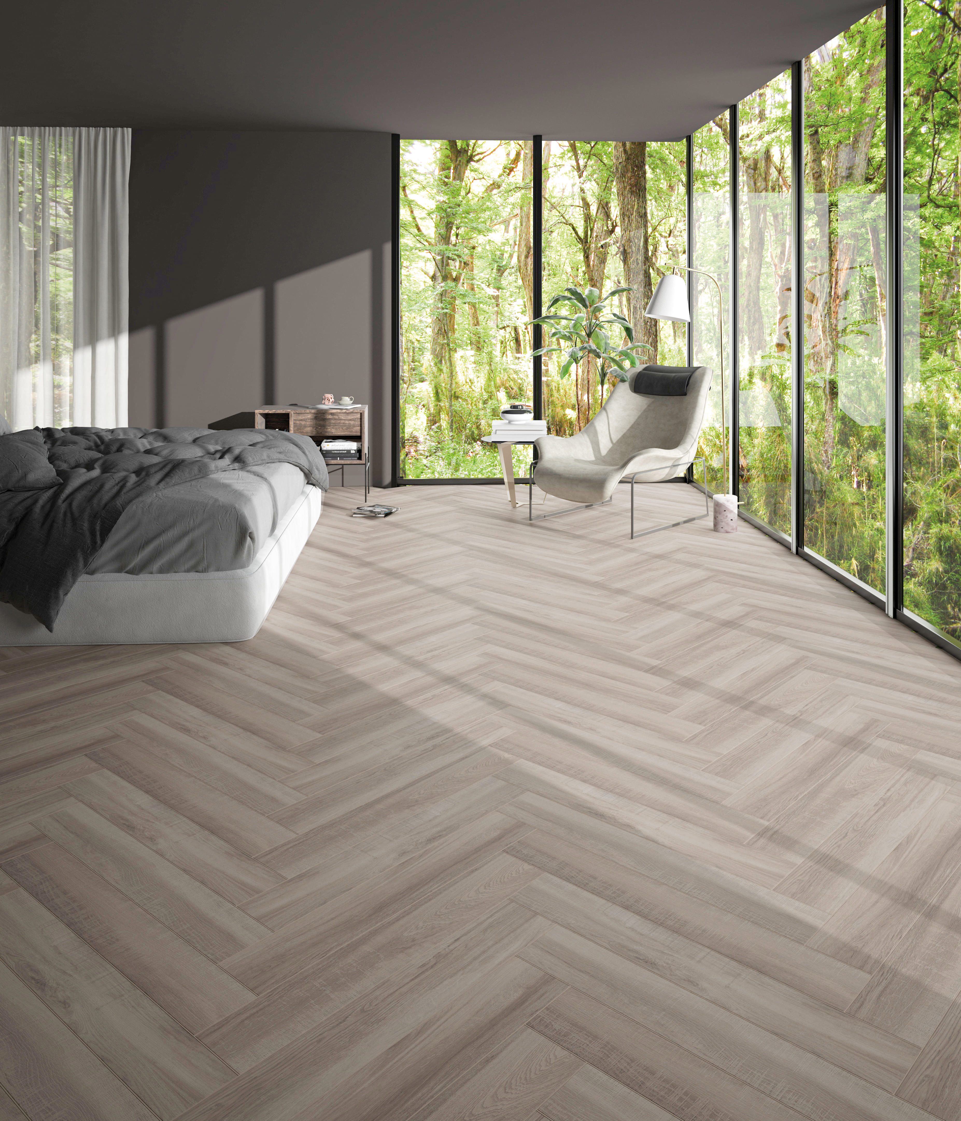 Изображение товара Керамогранит Qua Trend Wood Greige 7мм matt 20x119.5см светло-серый