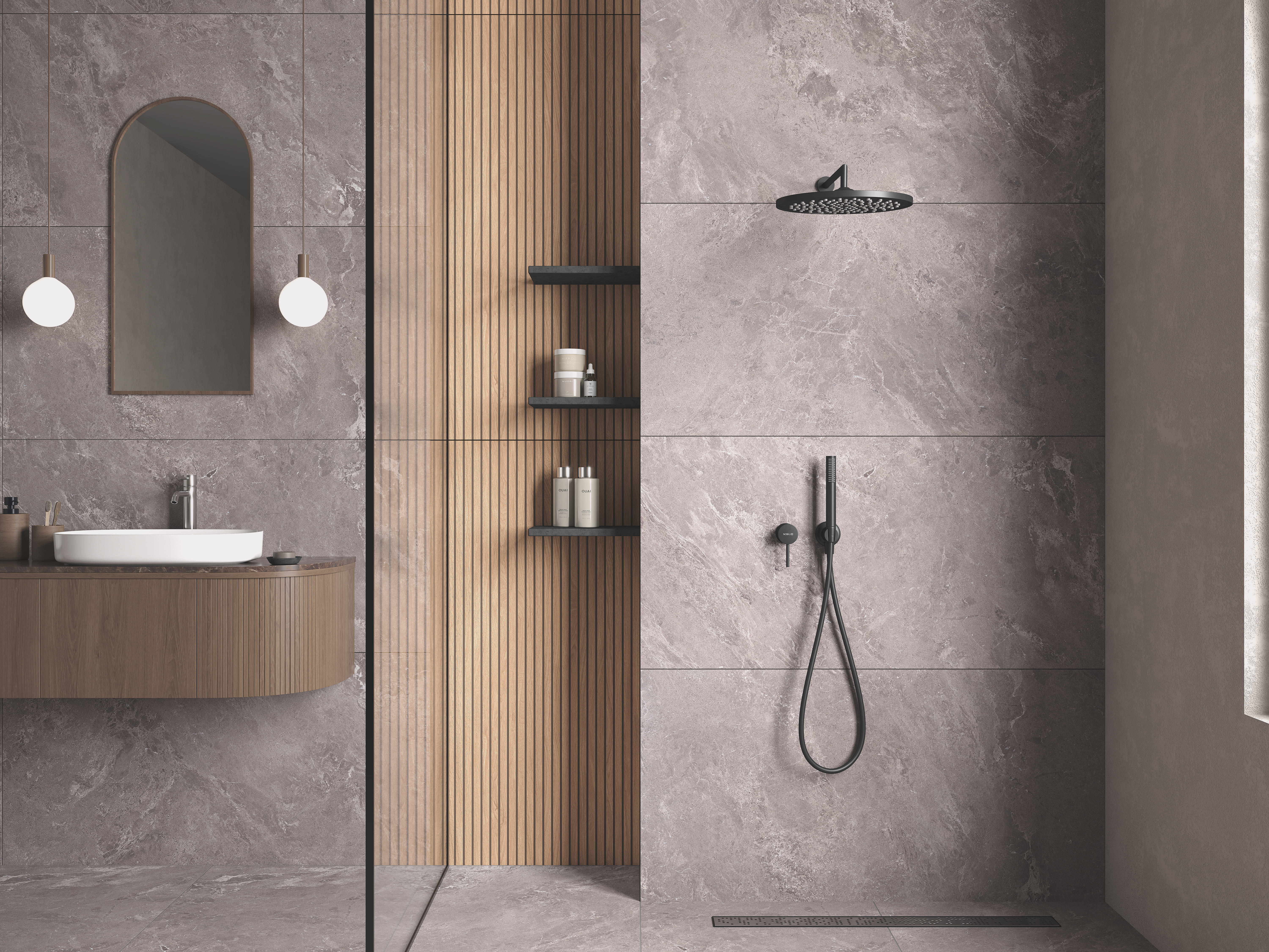 Изображение товара Керамогранит Laroc Vizon 7мм matt 60x120 см серый для стен и пола