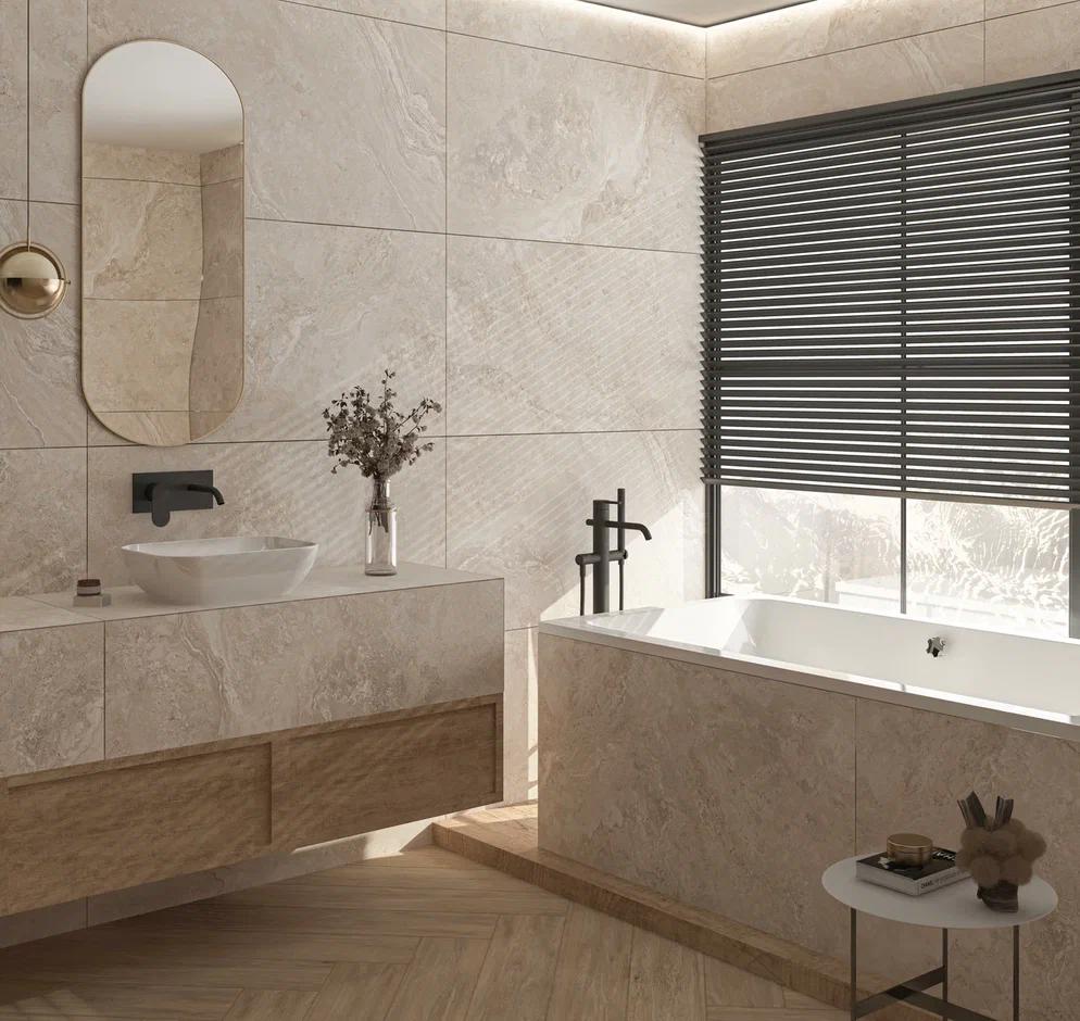 Изображение товара Керамогранит QUA Mercury 7мм matt 60-120 59.5x119.5см бежевый