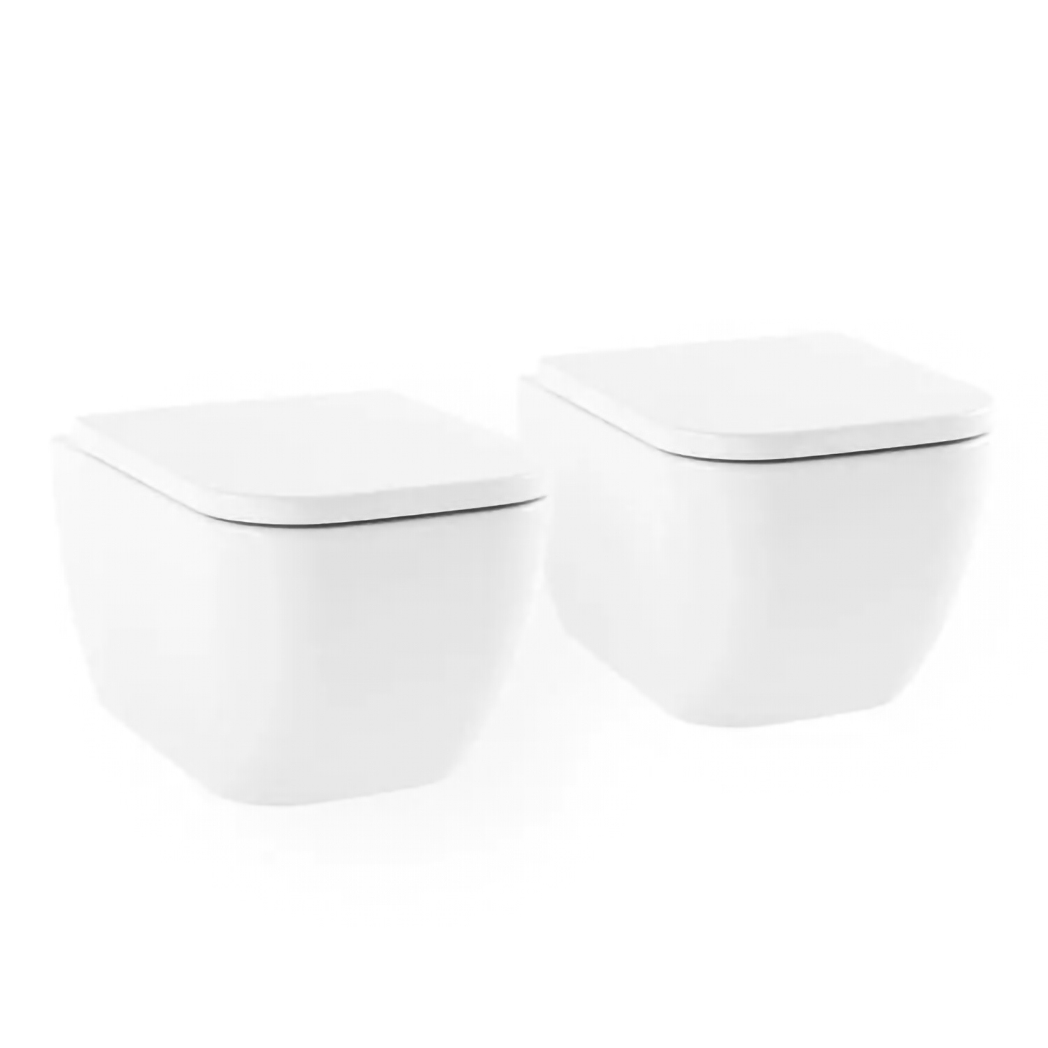 Изображение товара Комплект 2 подвесных унитазов Lavinia Boho One Compacto с сиденьем микролифт