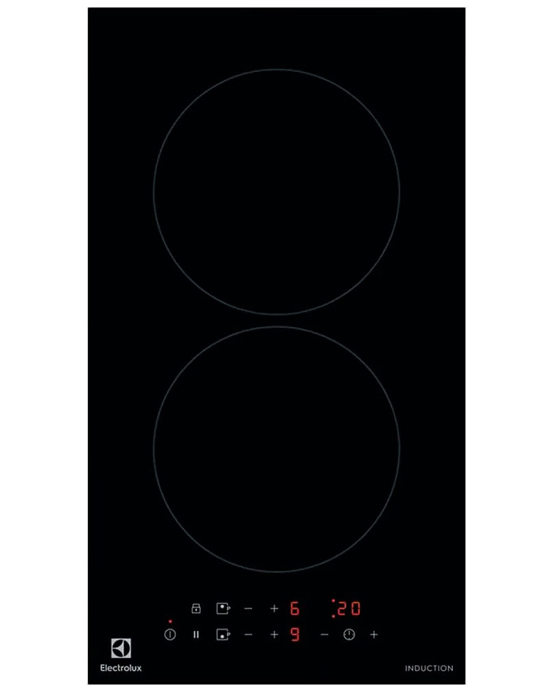 Изображение товара Электрическая варочная панель Electrolux 29 см 2 конфорки черный индукция