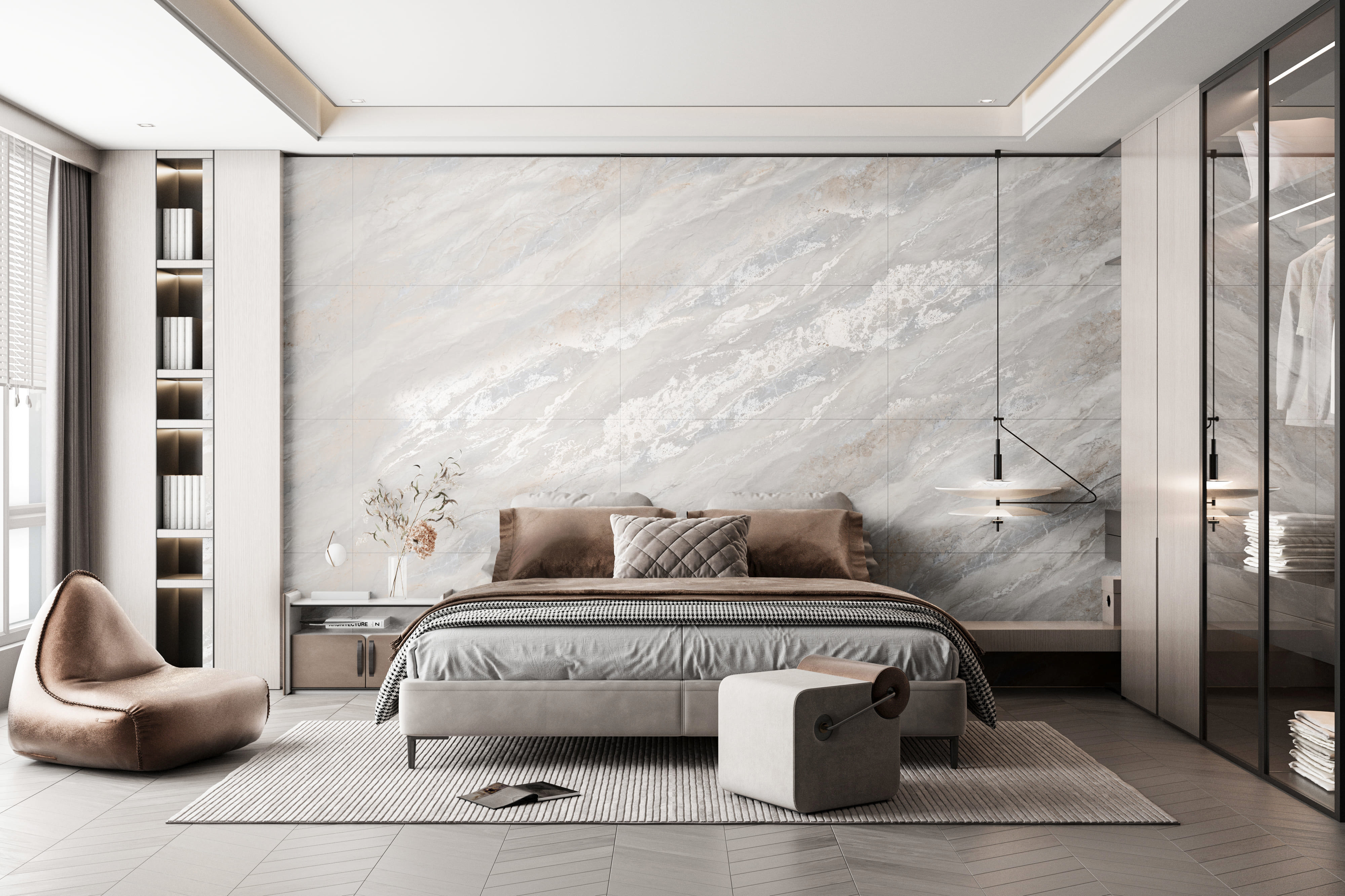 Изображение товара Керамогранит Kerald Evo Marmo Gris Punch 60x120 см серый с рельефной поверхностью