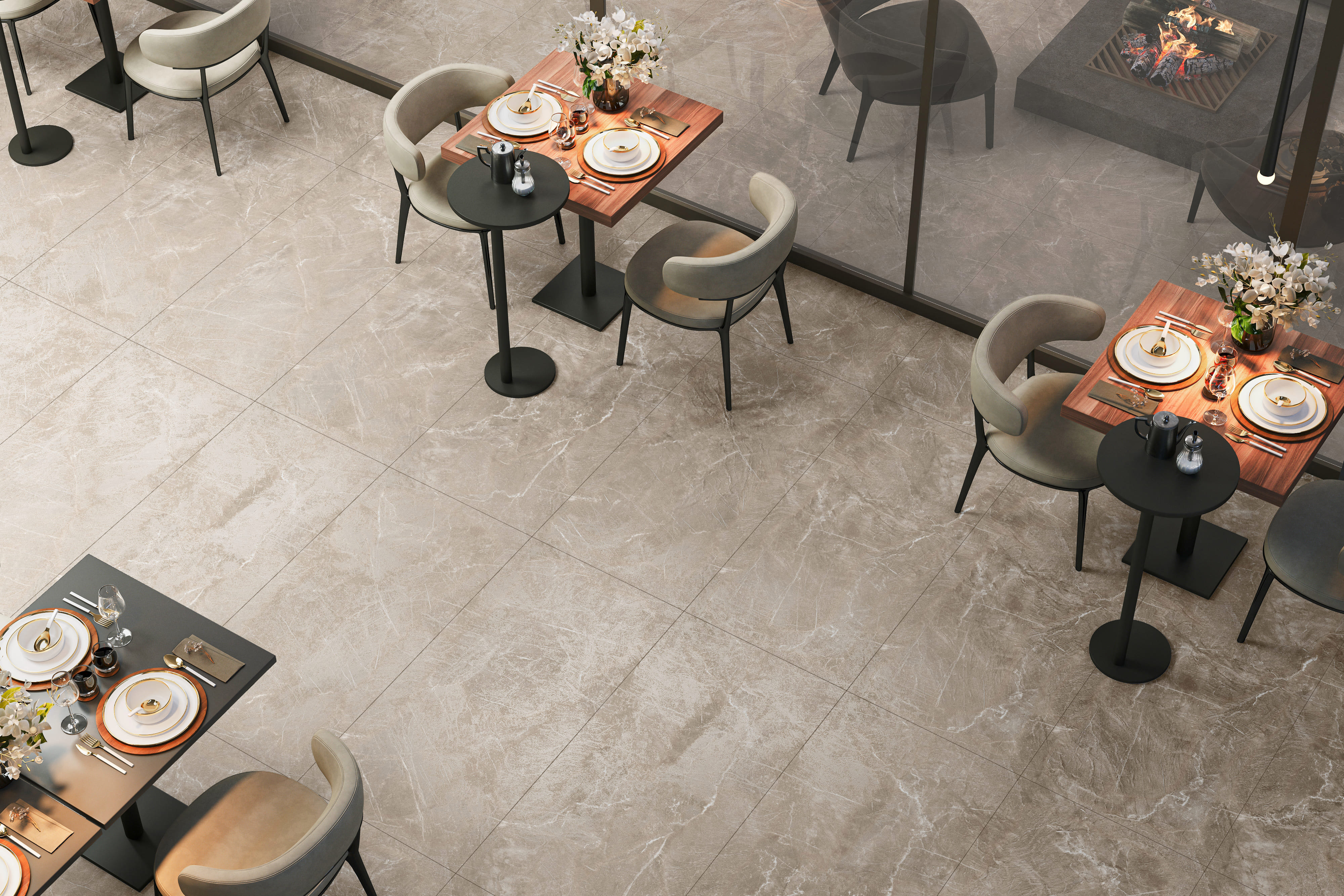 Изображение товара Керамогранит Kerald Terra Beige Carving 60-120 60x120см цвет бежевый с карвинг-эффектом