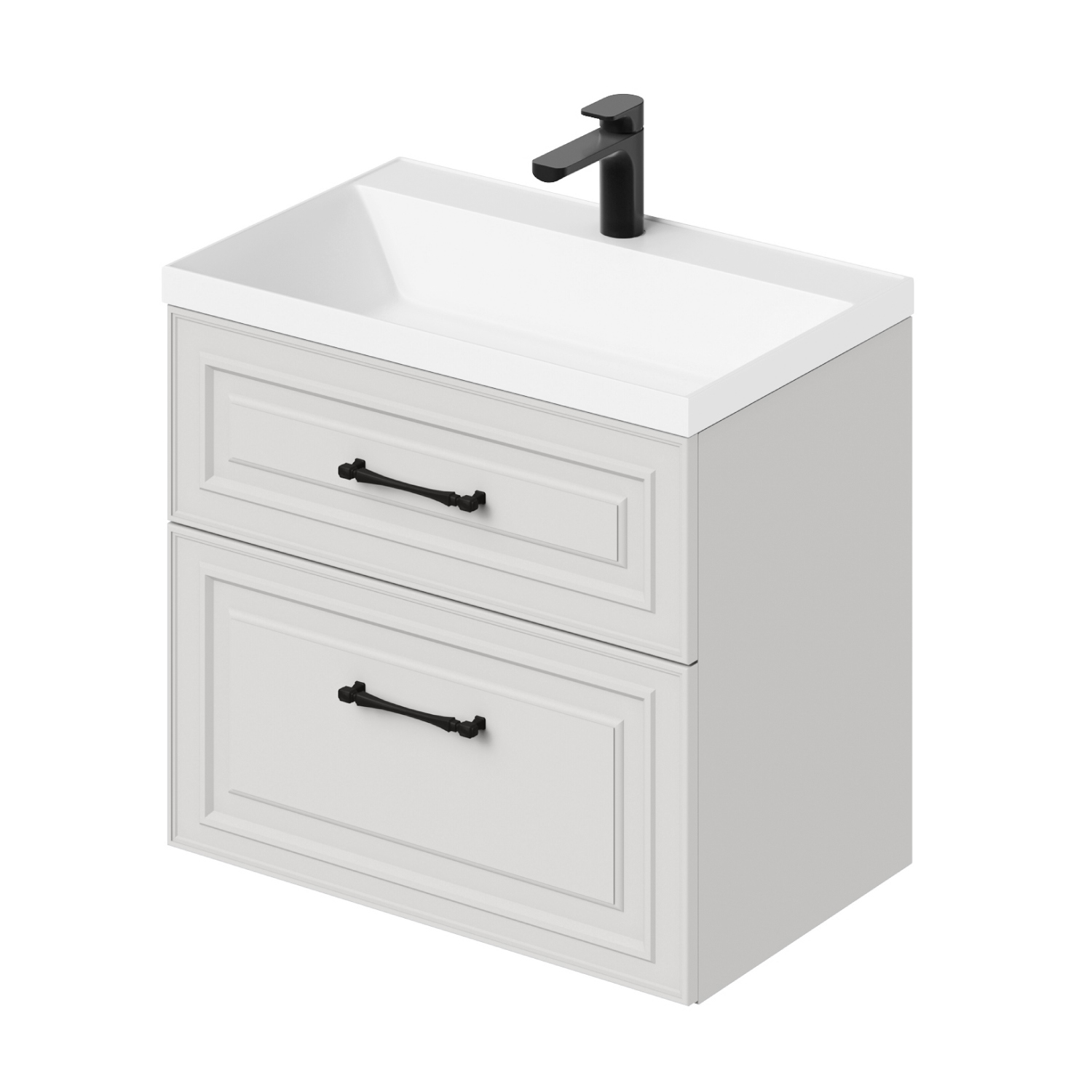 Изображение товара Подвесная тумба под раковину Итана Verona 2.0 с раковиной бежевый МДФ пластифицированный