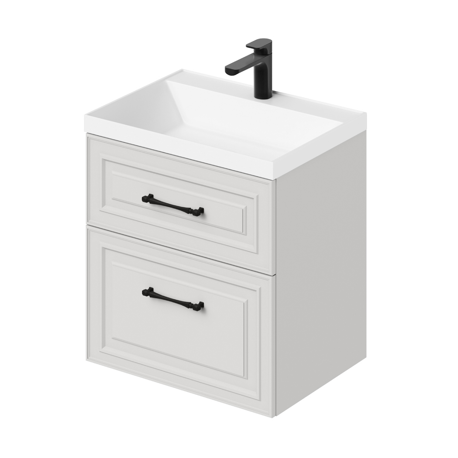 Изображение товара Тумба под раковину Итана Verona 2.0 59.7 см с раковиной искусственный камень в ванной