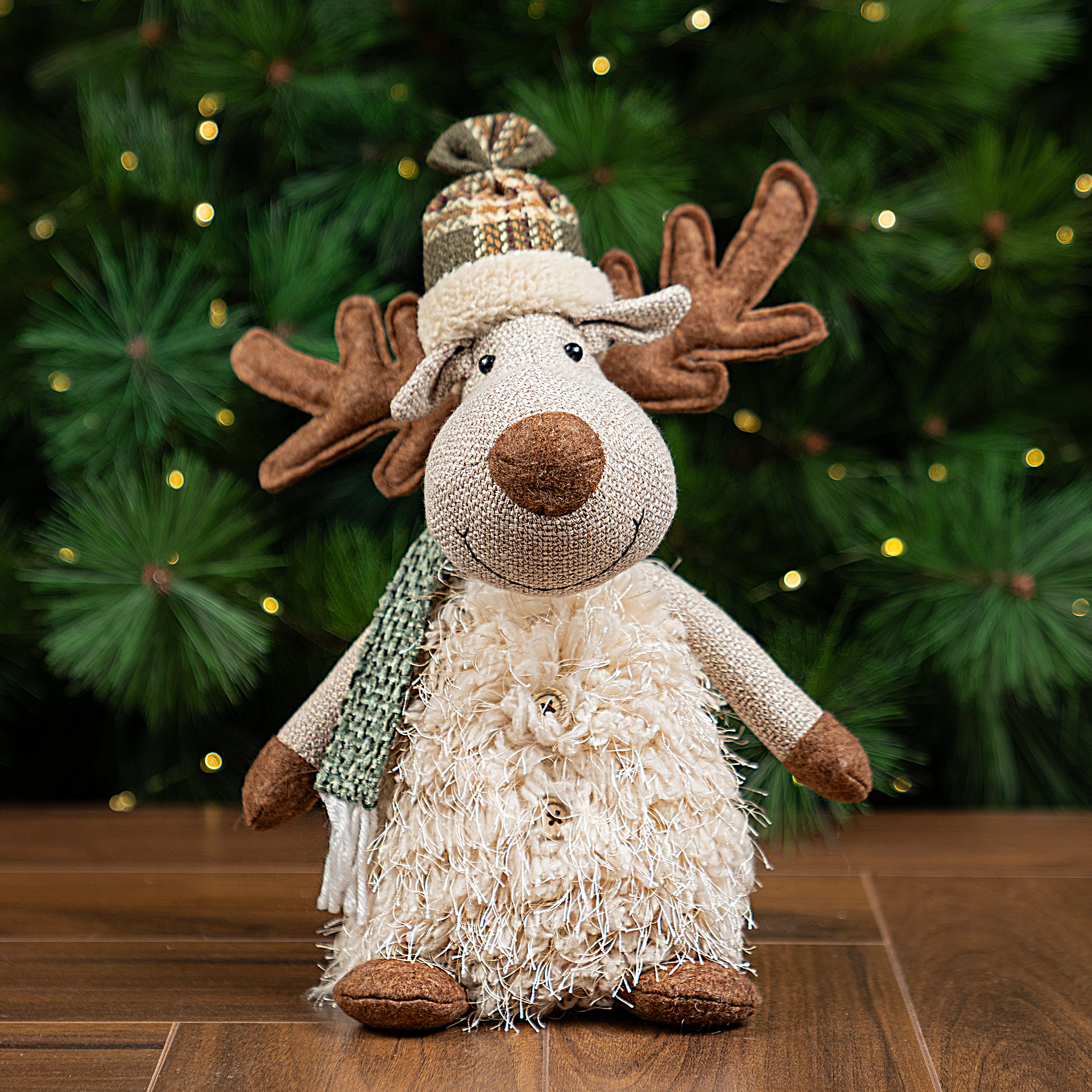 Изображение товара Фигура декоративная KREAFORTA Олень 30 см коричневый новогодний декор