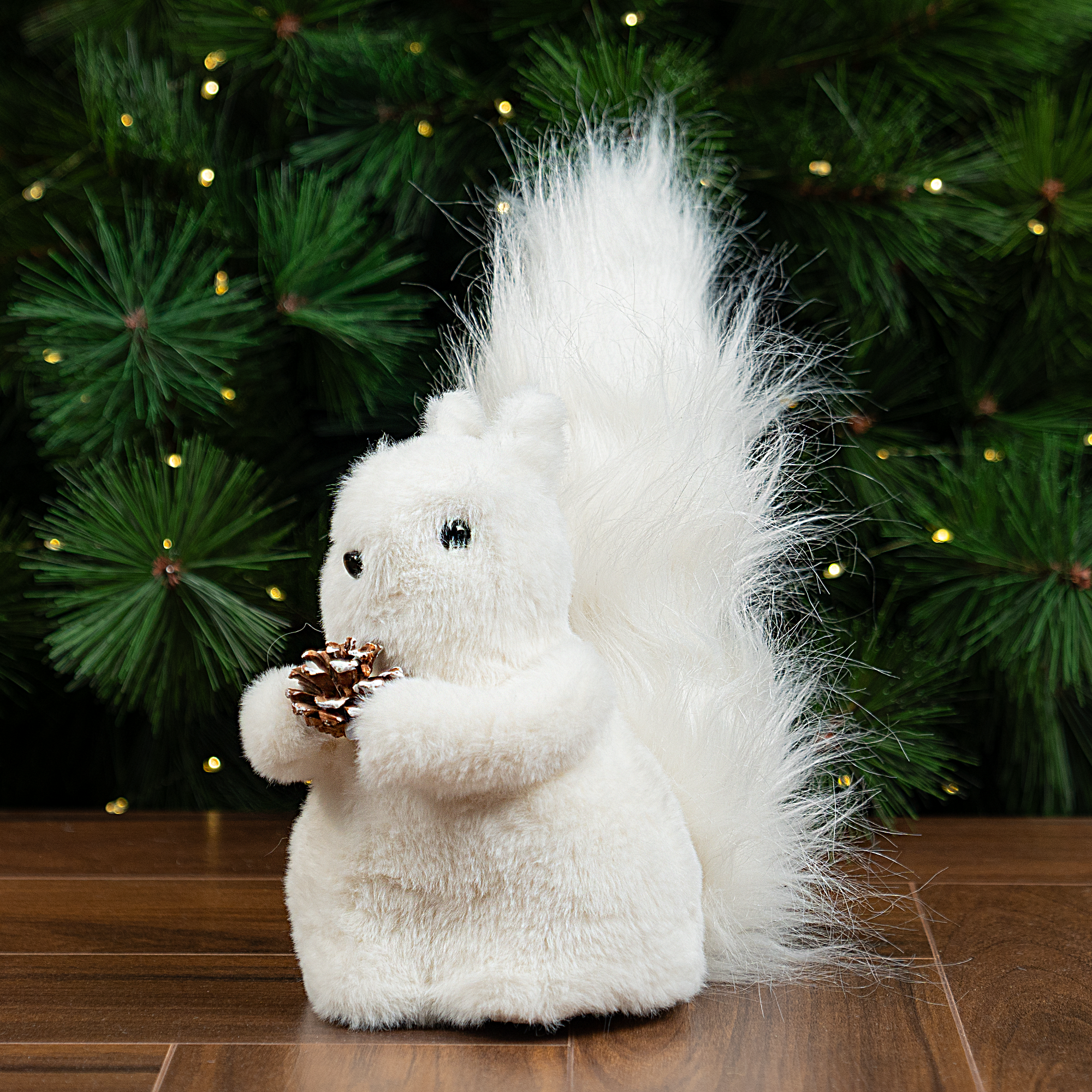 Изображение товара Декоративная фигурка KREAFORTA Белка 21 см белый для новогоднего декора