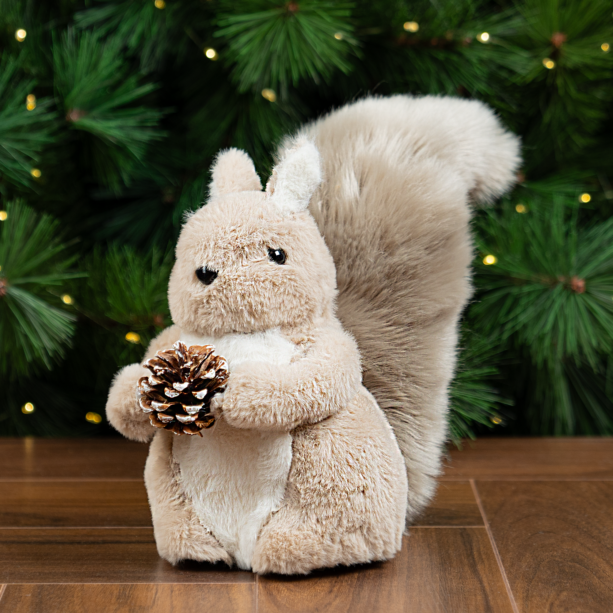 Изображение товара Декоративная новогодняя фигурка Белка 21 см KREAFORTA коричневая для елки и интерьера