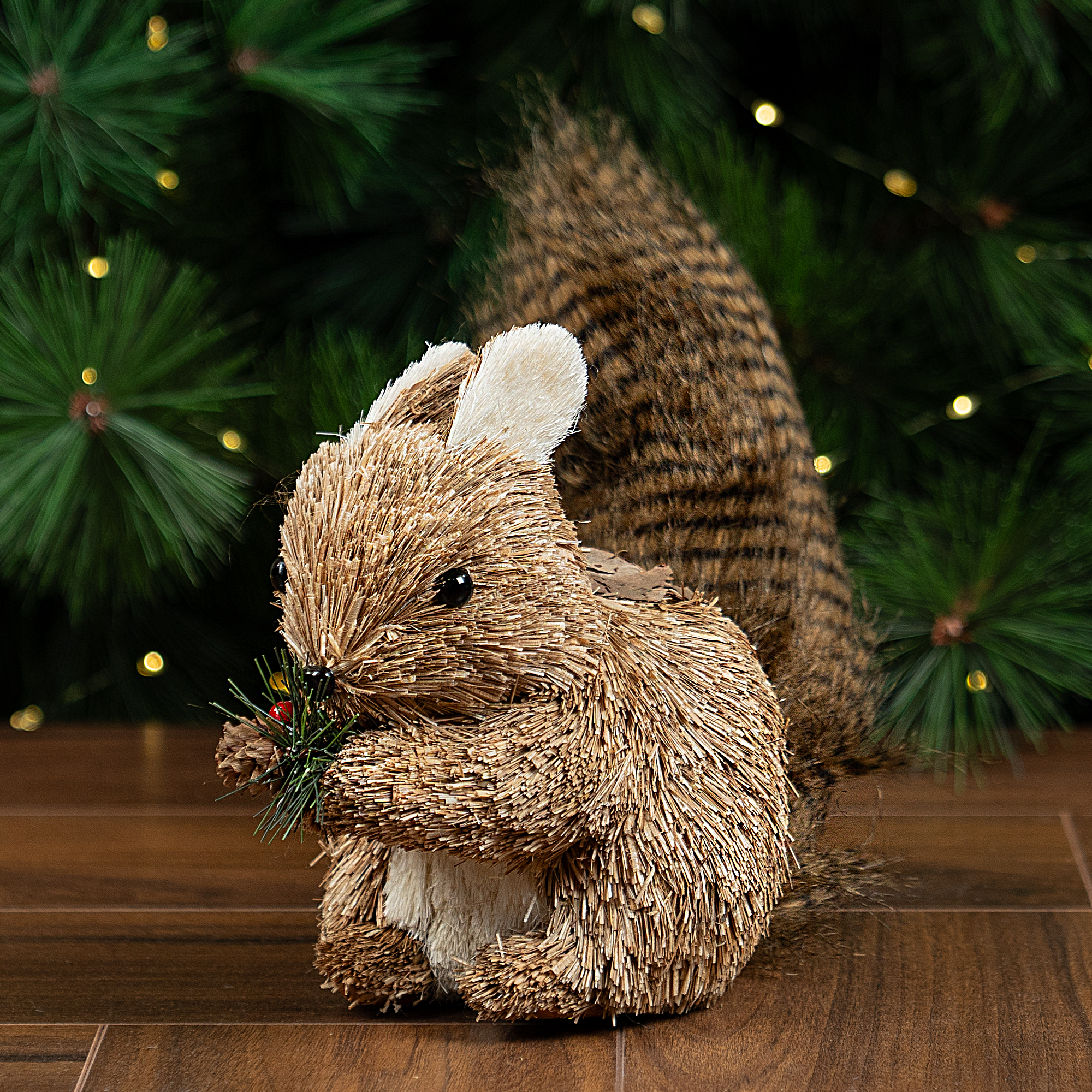 Изображение товара Декоративная новогодняя фигурка Белка 19 см KREAFORTA коричневый