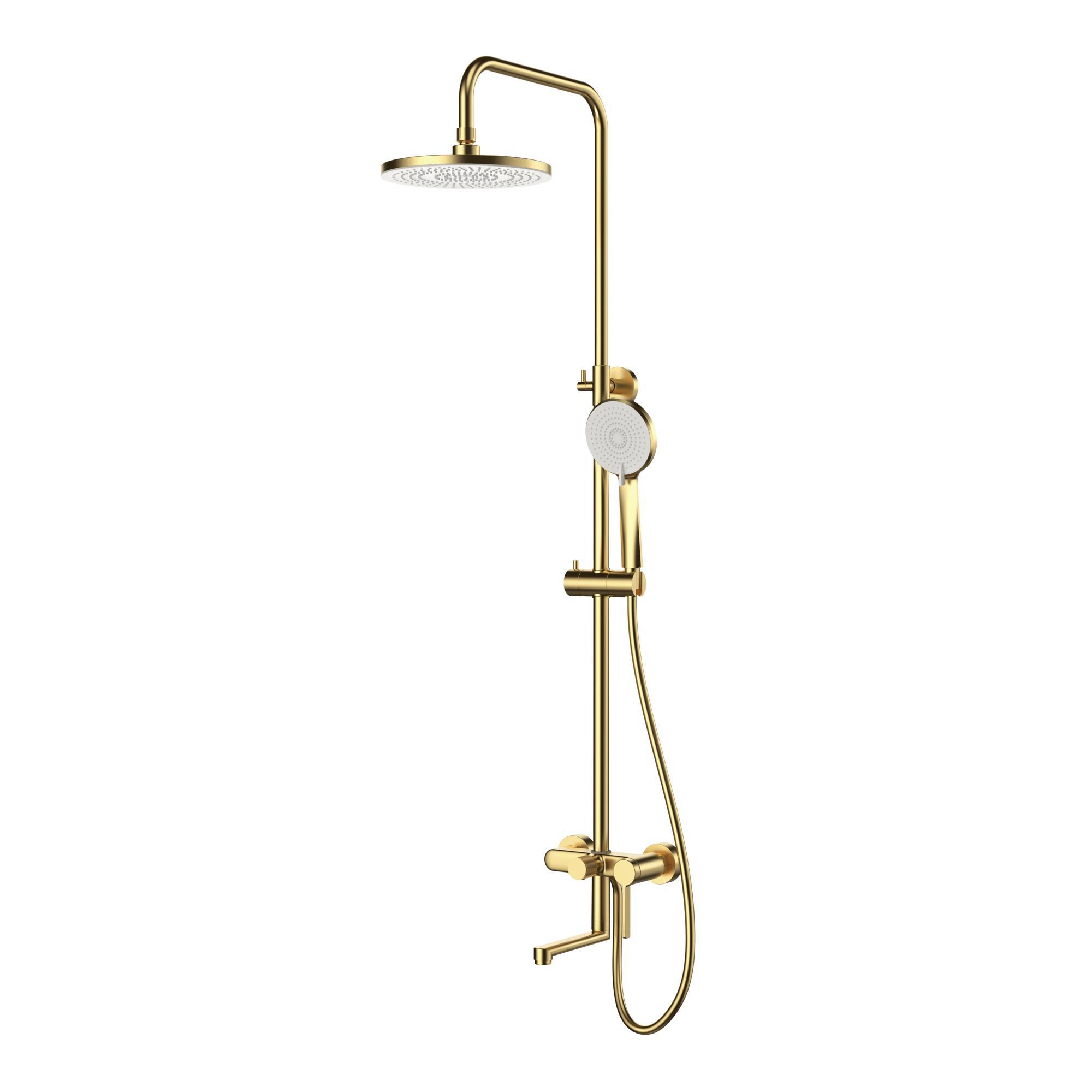 Изображение товара Душевая система ESKO Sochi ST260SCGold со смесителем цвет матовое золото