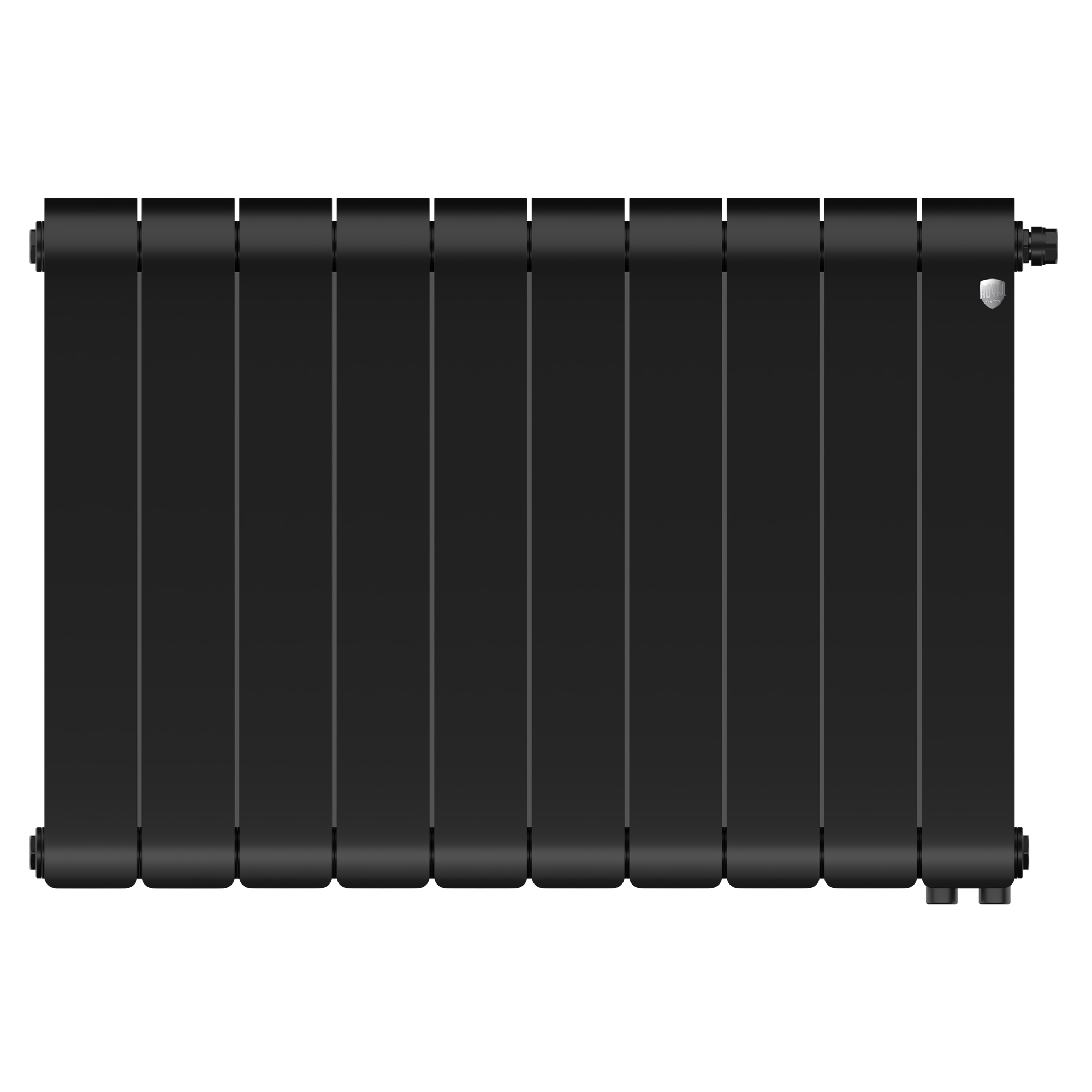 Изображение товара Радиатор секционный Royal Thermo Infinity NS VR80 10 секций черный с нижним подключением