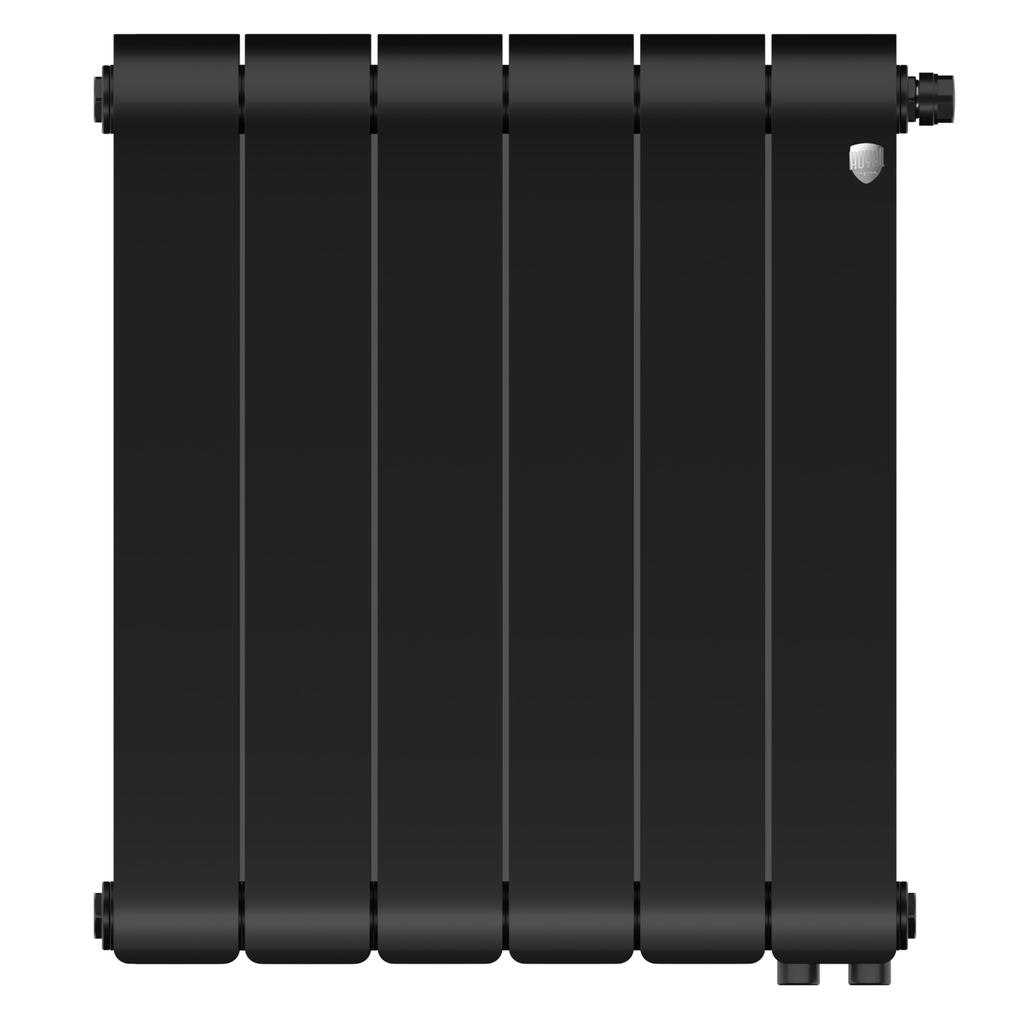 Изображение товара Радиатор секционный Royal Thermo Infinity NS VR80 6 секций черный для отопления 500 мм