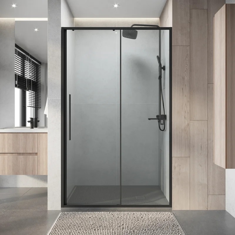 Изображение товара Душевая дверь Niagara Nova NG-34-11AGR 110 см стекло прозрачное профиль серый