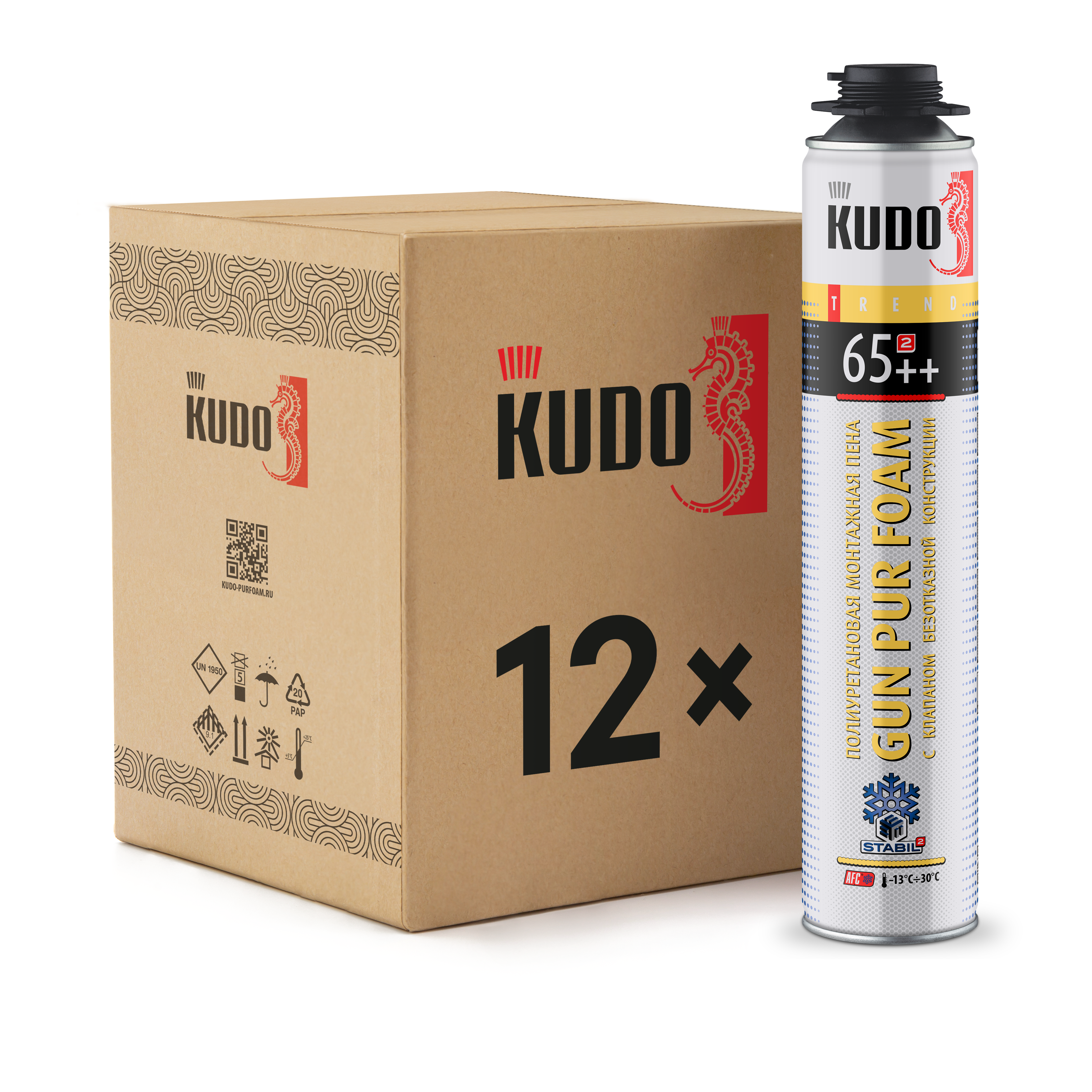Изображение товара Пена монтажная KUDO TREND 65++ для зимних работ высокого качества