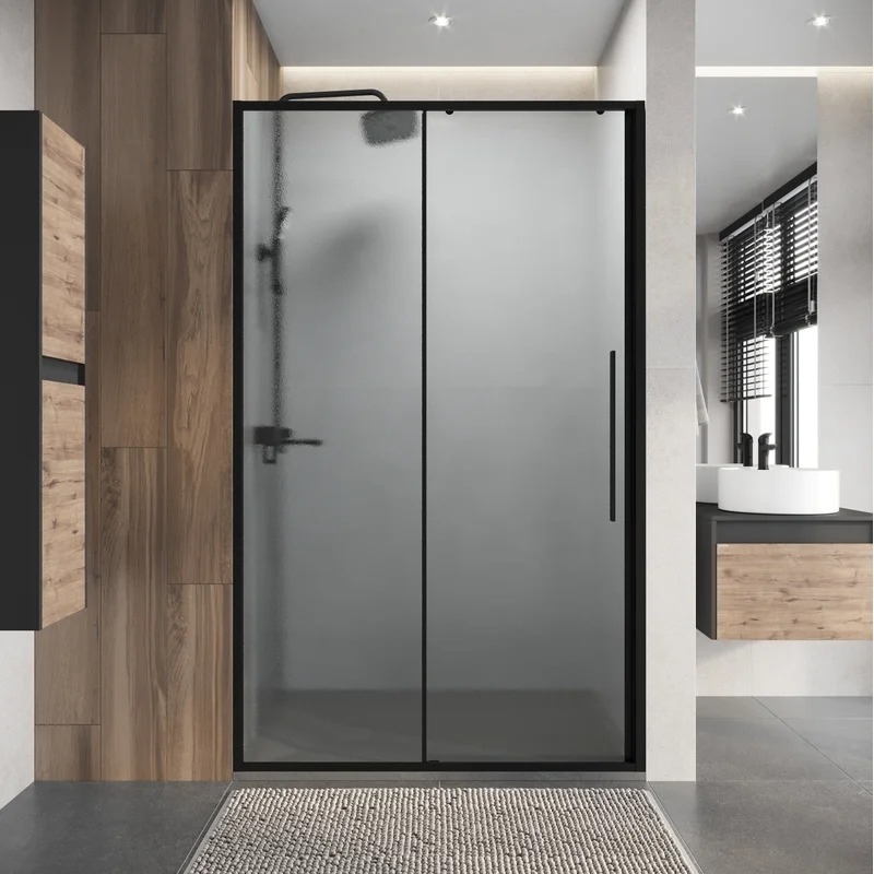 Изображение товара Душевая дверь Niagara Nova NG-84-L12CHB, 120 см цвет профиля черный