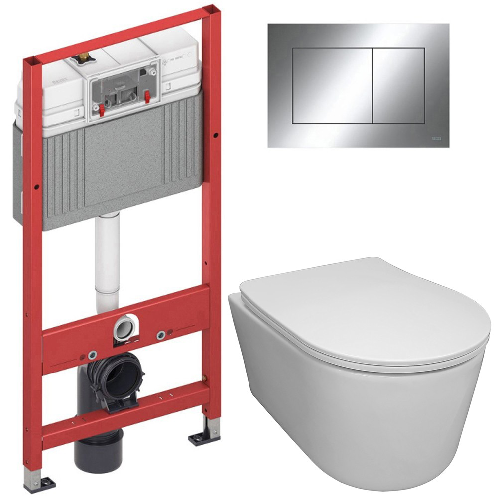 Изображение товара Комплект инсталляция TECEbase 2.0 и унитаз Bloomix Ultra безободковый