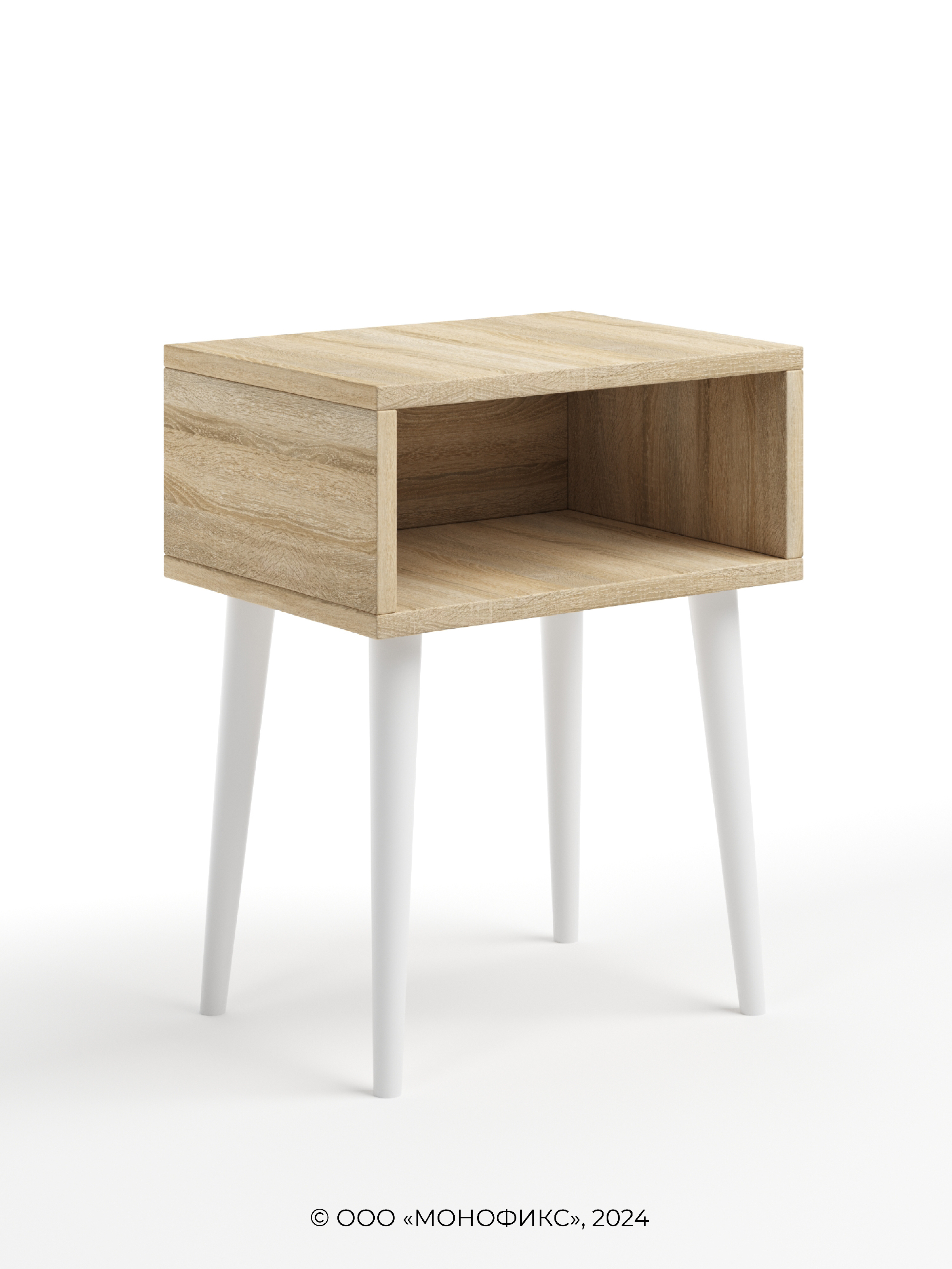 Изображение товара Тумба прикроватная MONOFIX ПТ-С-Б 40x52x30 см 1 ящик дуб сонома