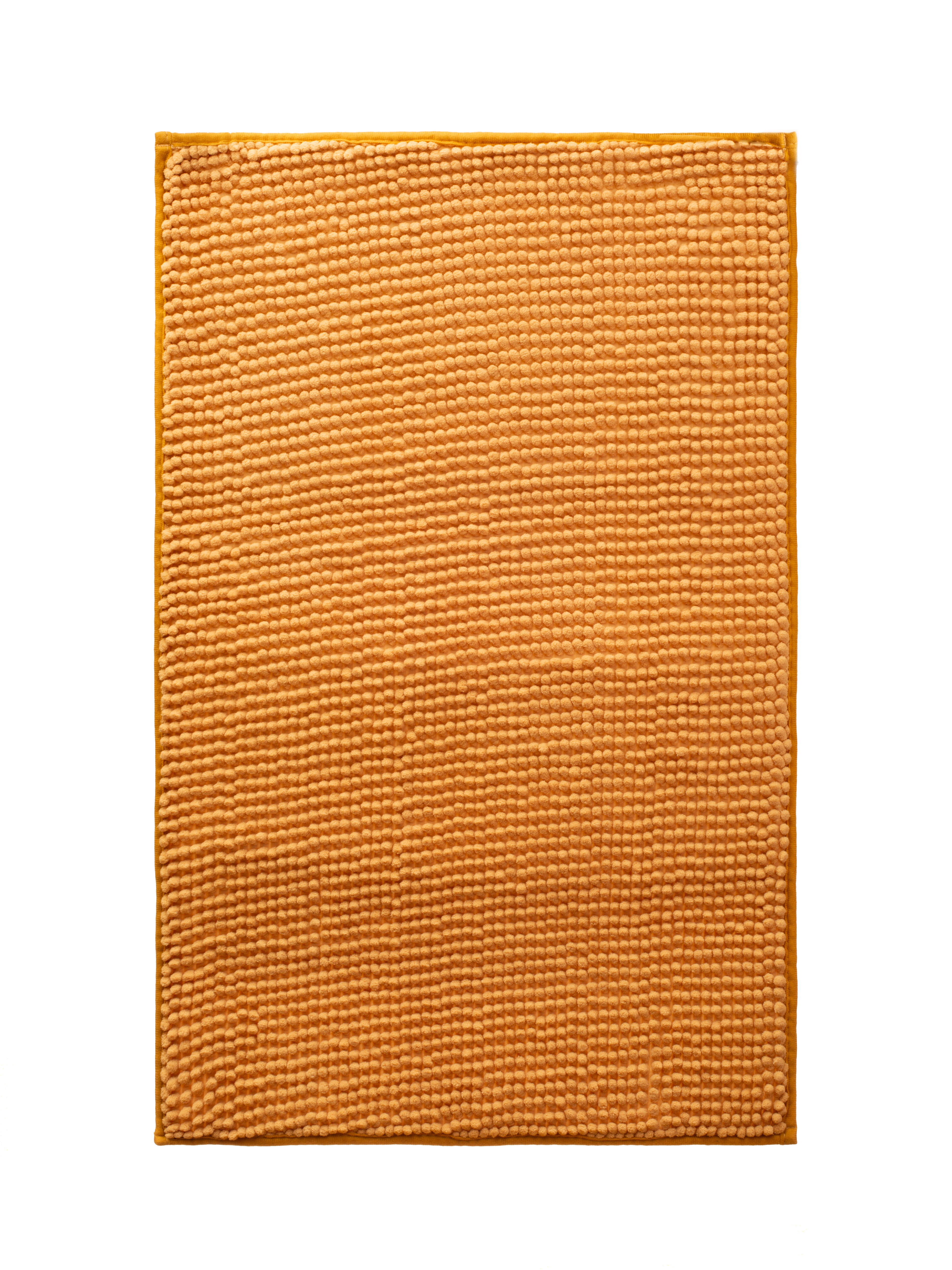 Изображение товара Коврик для ванной комнаты ЕВРОГАРАНТ 80х50 см бежевый шенилл ПВХ противоскользящие покрытие