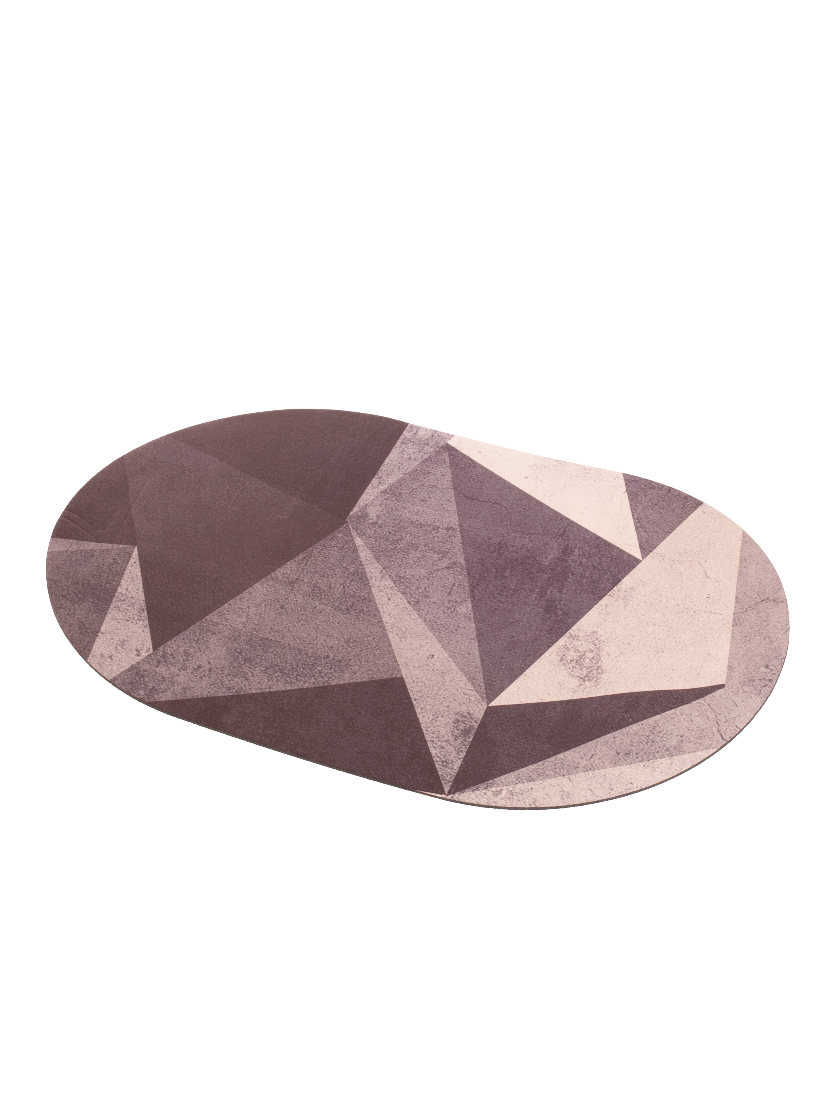 Изображение товара Коврик для ванной ЕВРОГАРАНТ Pietra 40×60 см, диатомитовый, серый/синий, овальный