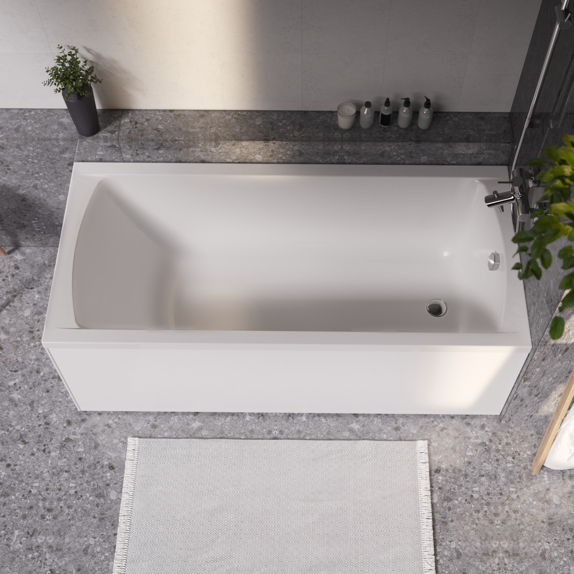 Изображение товара Ванна акриловая Marka One Modern 01мод1780 170x80 см прямоугольная Белая