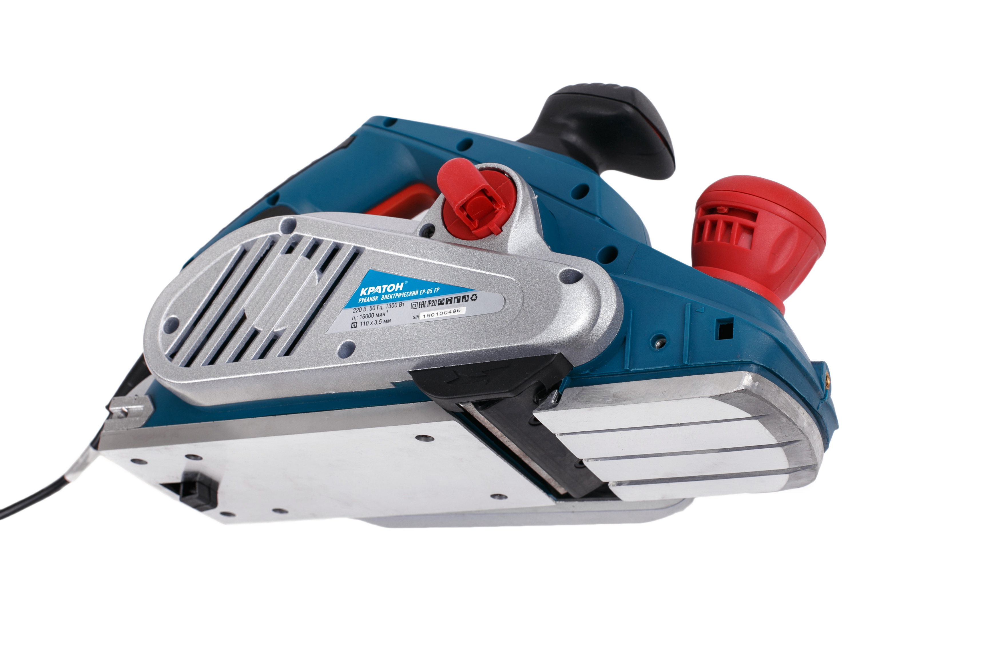 Изображение товара Электрический рубанок Кратон EP-05 FP 1300 Вт для строгания и обработки древесины