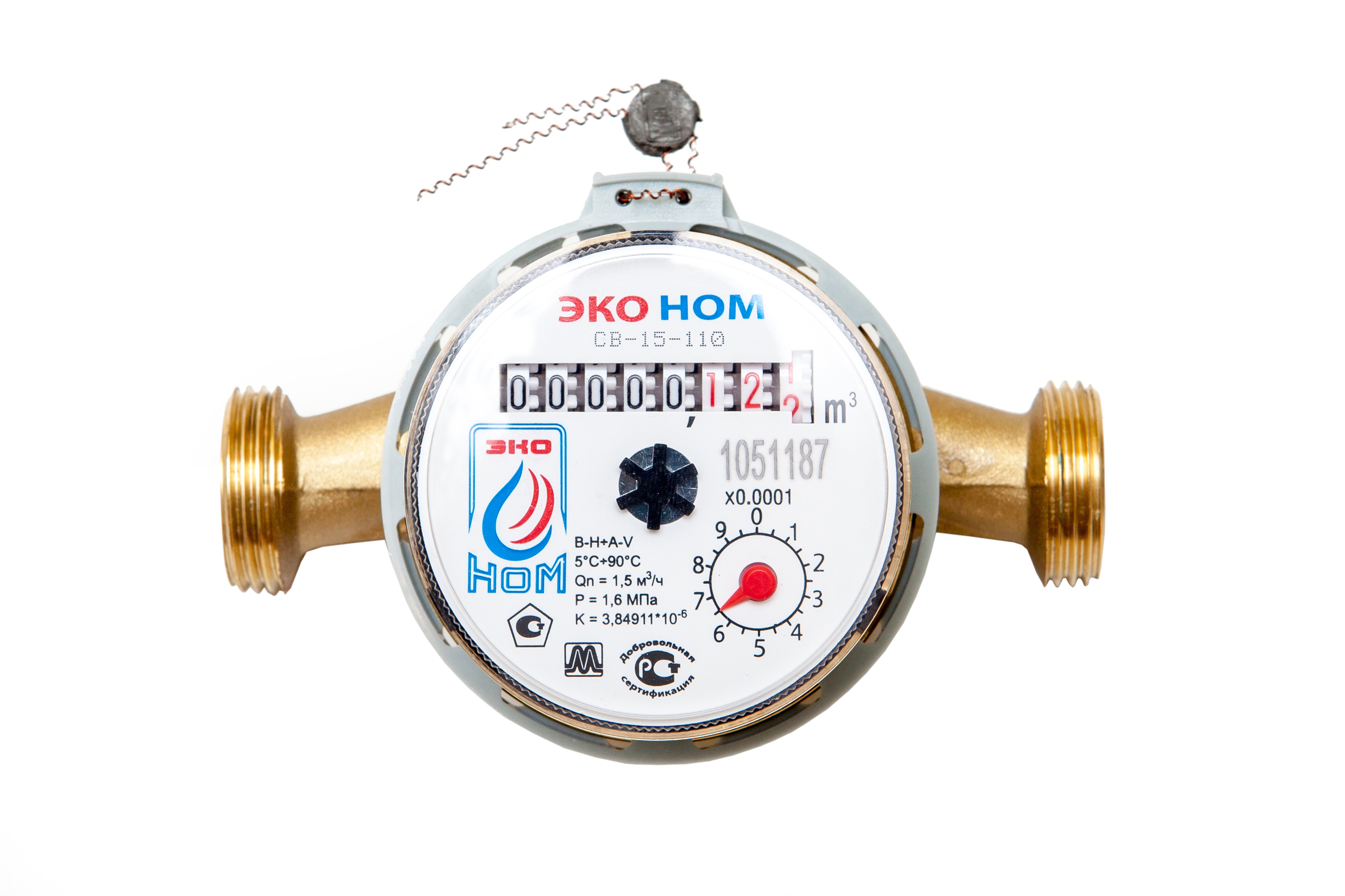 Изображение товара Счетчик воды ЭКО НОМ СВ 15-110 для холодной и горячей воды