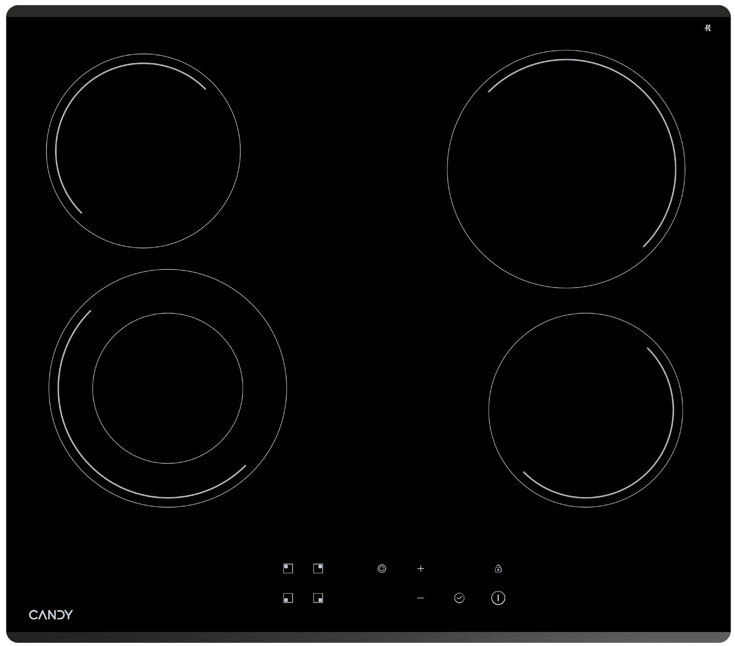 Изображение товара Электрическая варочная панель Candy CHXC64DVB 4 конфорки стеклокерамика черная