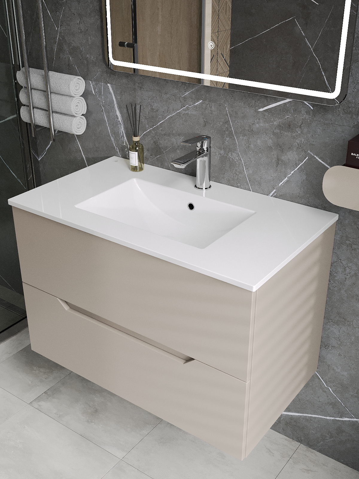 Изображение товара Раковина мебельная Agger asf ASF11800 81.5см цвет белый глянец