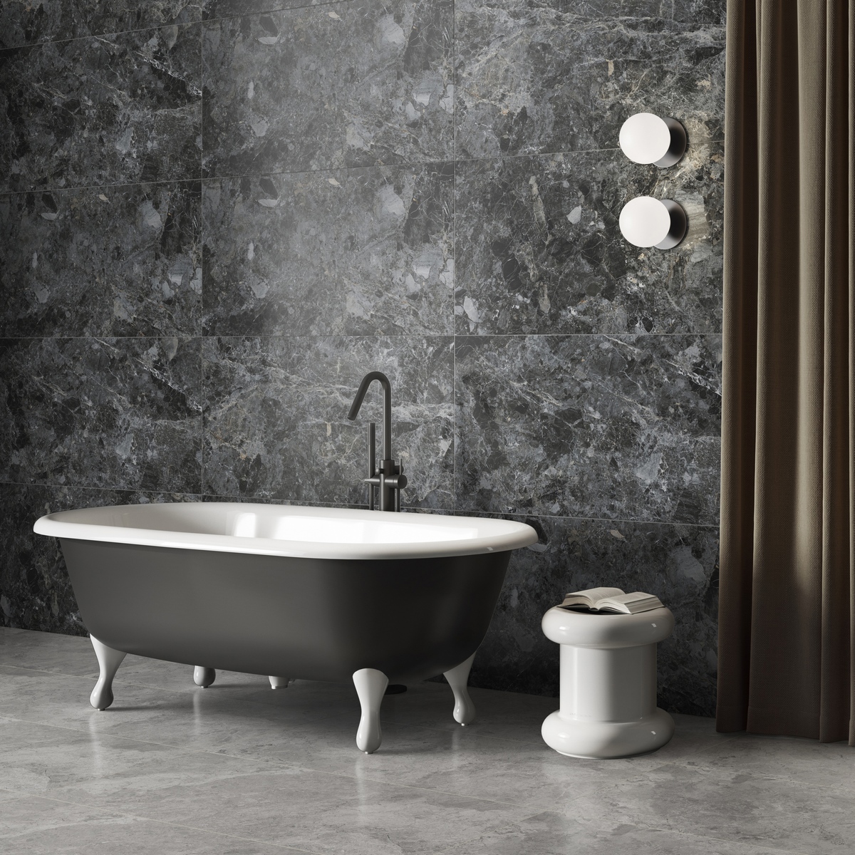 Изображение товара Керамогранит Vitra MarbleSystem 60x120 см черный, камень, морозостойкий