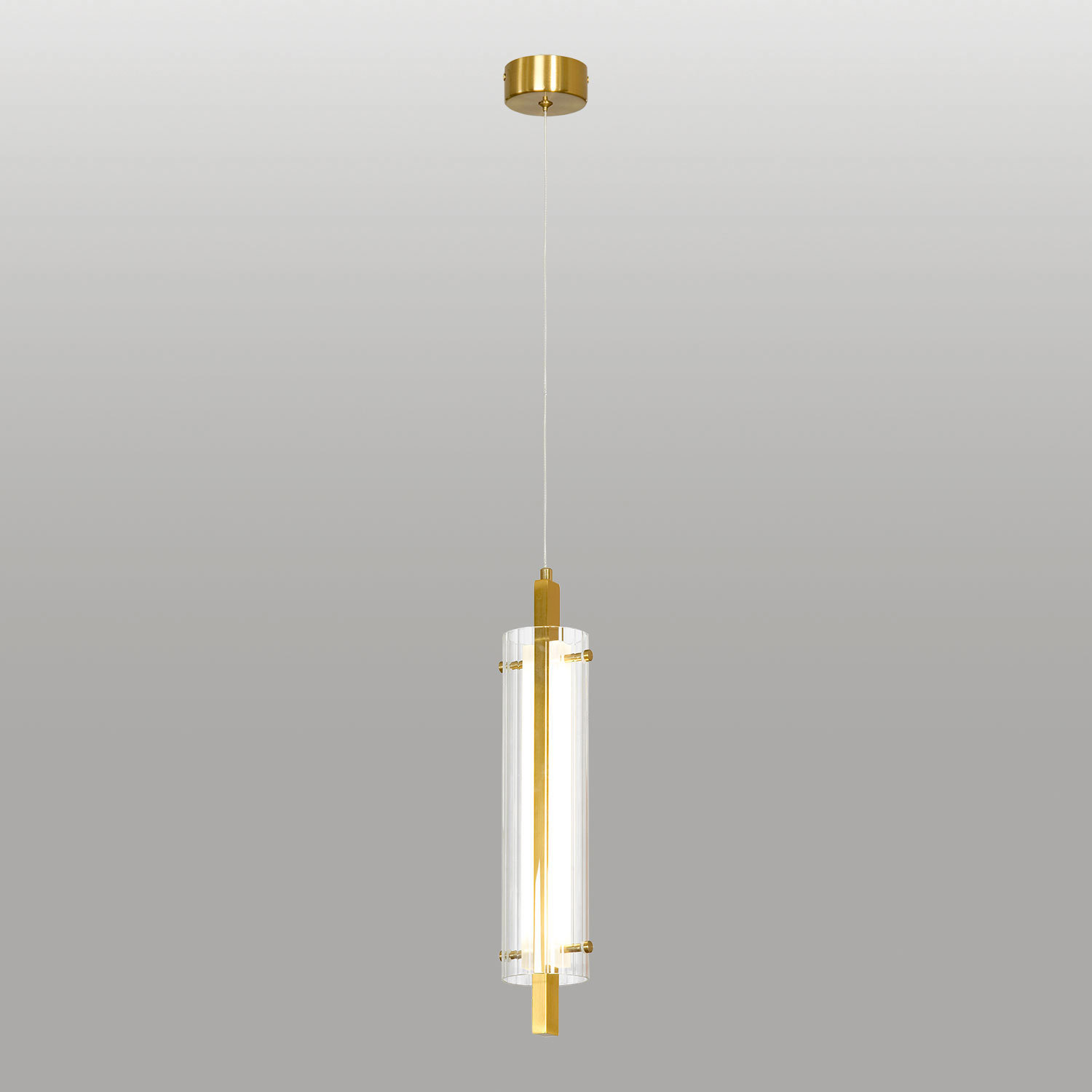 Изображение товара Светильник подвесной светодиодный Lussole Blount Lsp-7357 7 м² нейтральный белый свет цвет бронза