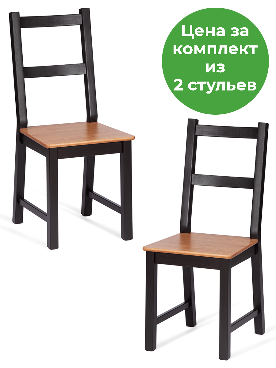 Изображение товара Кухонный стул Tetchair Соната 50x95x41 см сосна цвет черный Изображение товара Кухонный стул Tetchair Соната 50x95x41 см сосна цвет черный