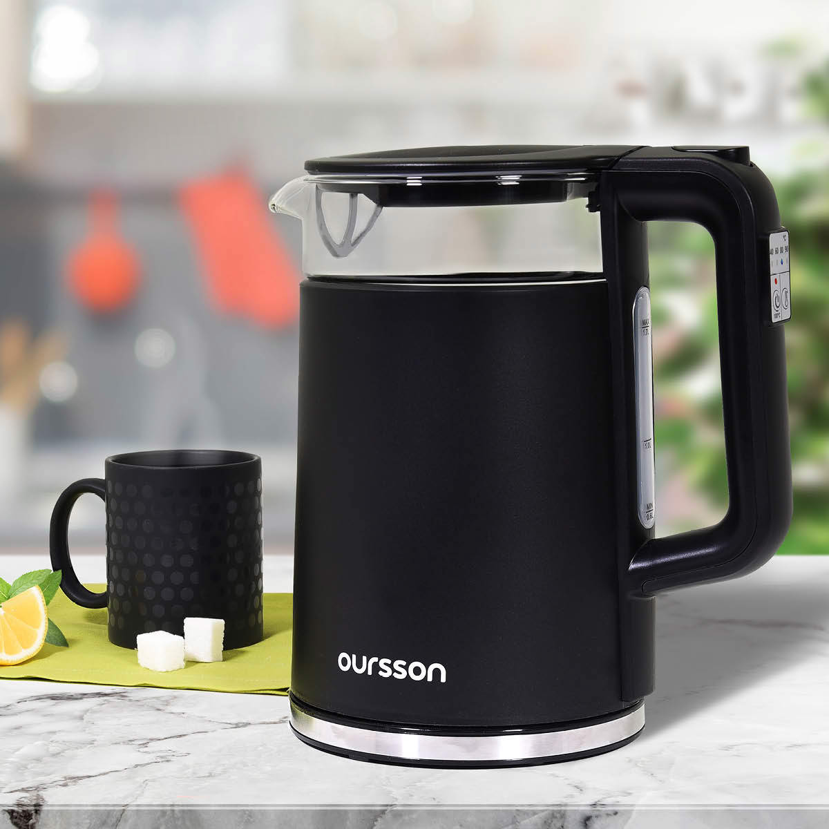 Изображение товара Электрический чайник OURSSON KE1733WD 1.7 л с регулировкой температуры и двойными стенками
