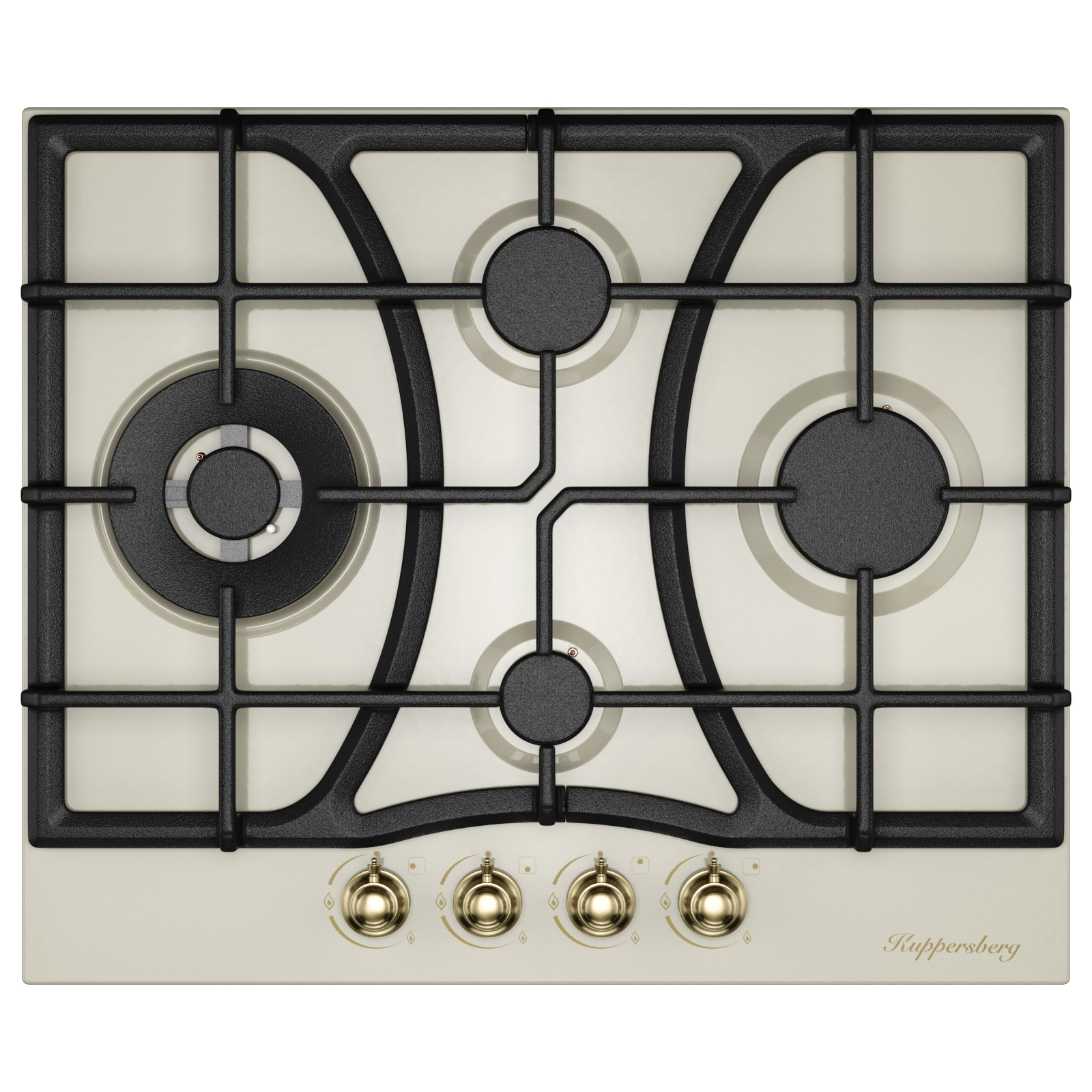 Изображение товара Газовая варочная панель Kuppersberg FS 610 C Bronze 61 см 4 конфорки цвет бежевый