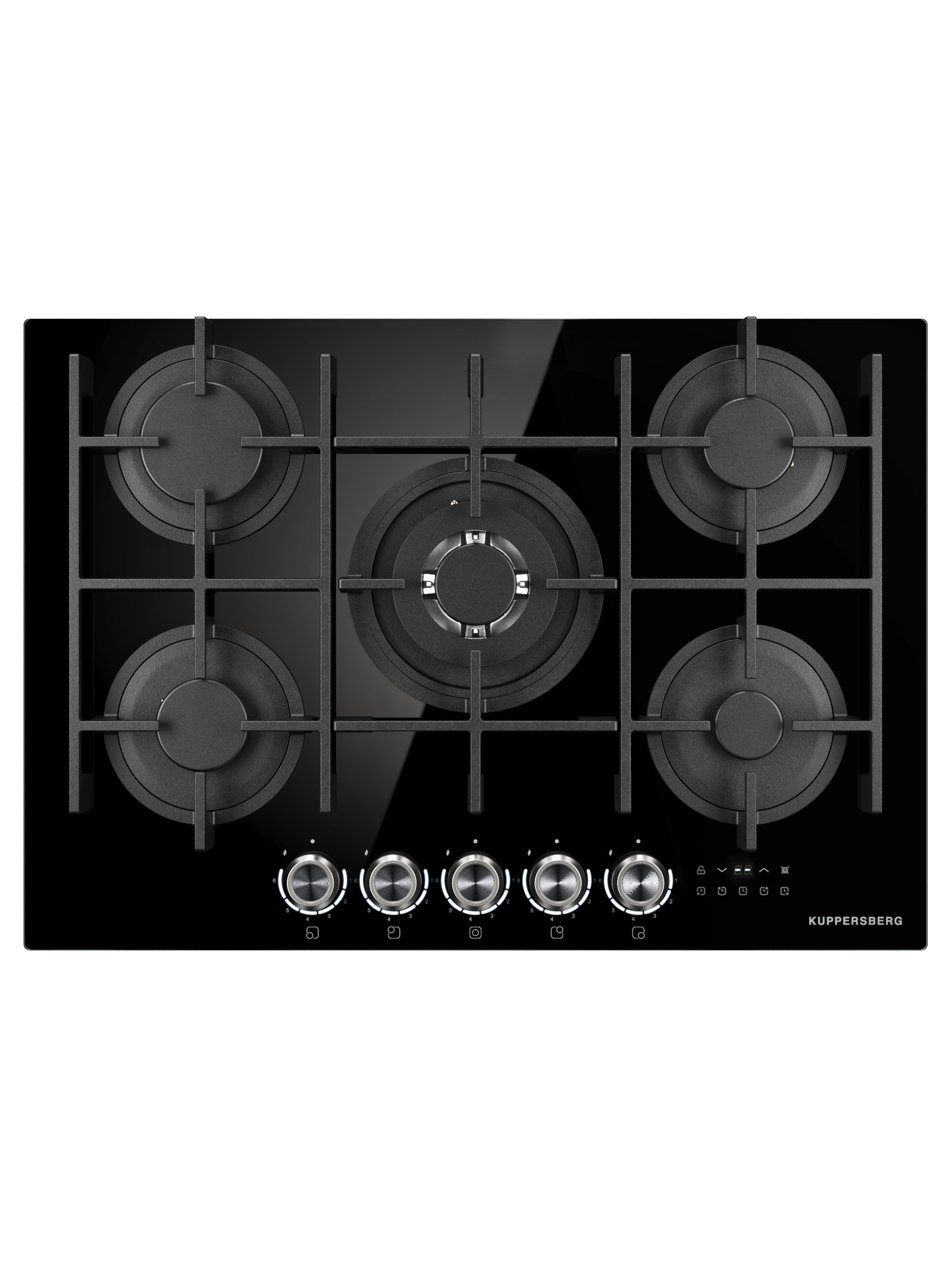 Изображение товара Газовая варочная панель Kuppersberg FG 78 B 73 см 5 конфорок черный
