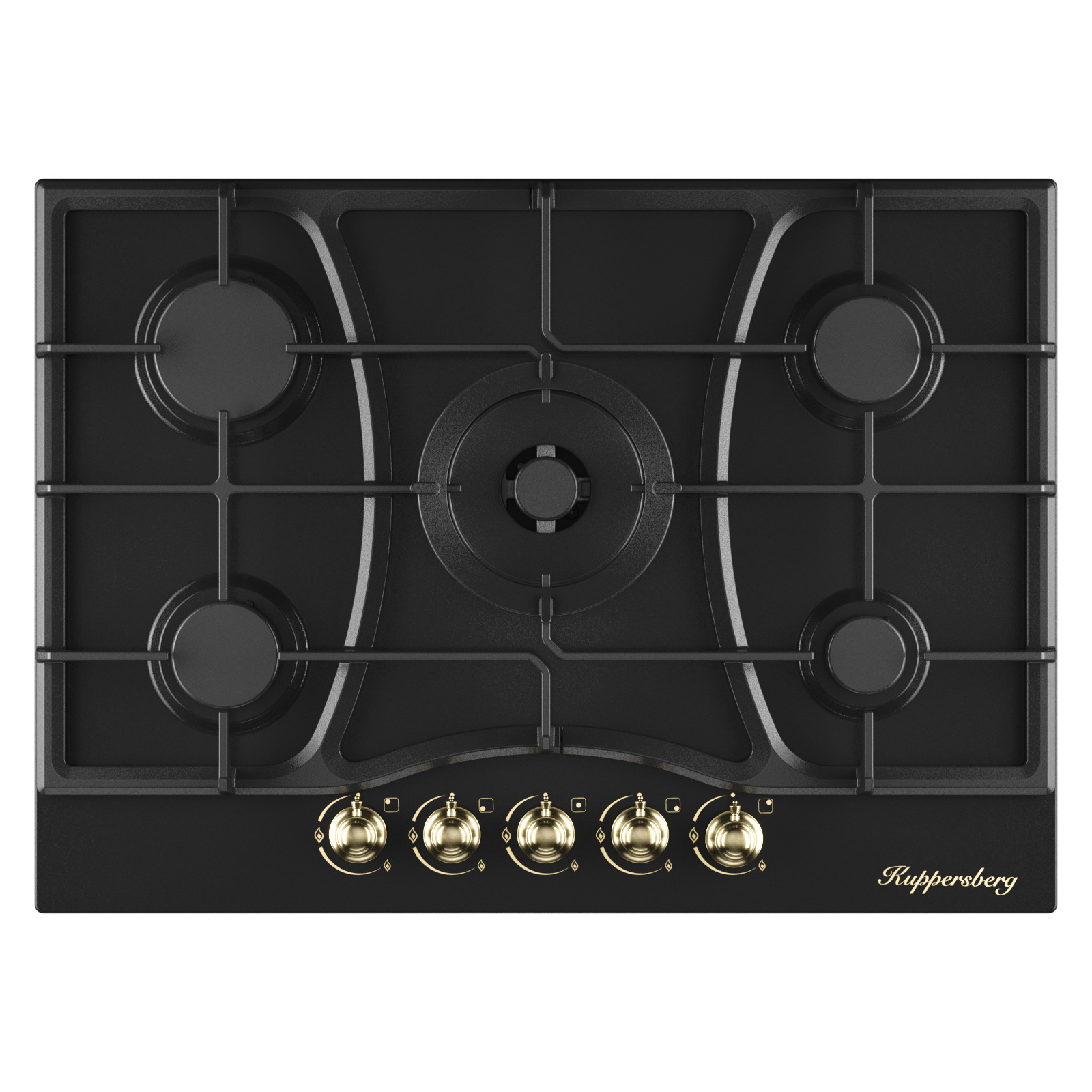 Изображение товара Газовая варочная панель Kuppersberg FS 710 Ant Bronze 71 см 5 конфорок цвет Черный