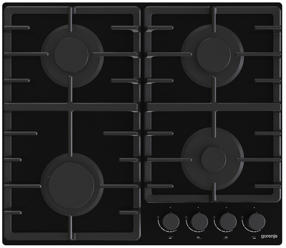 Изображение товара Газовая варочная панель Gorenje GT641BHF 60 см 4 конфорки цвет черный