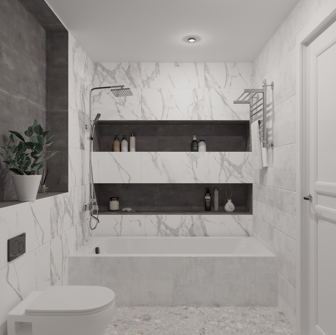 Изображение товара Настенная плитка Axima Оштен 30x60 см 1.62 м² матовая цвет белый