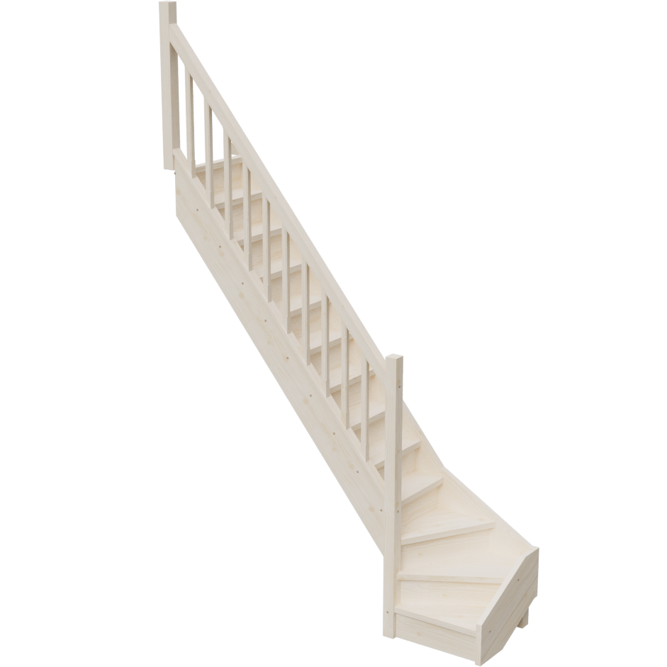 Изображение товара Межэтажная лестница StairShop 770x2450x2925мм с левым поворотом