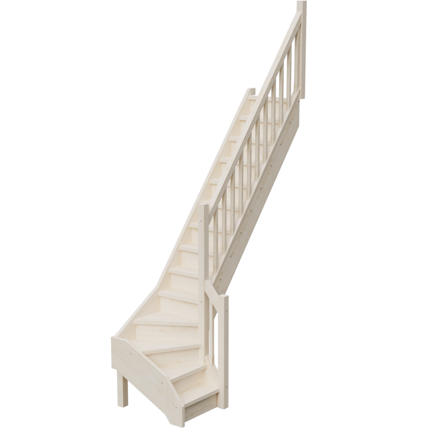 Изображение товара Межэтажная лестница StairShop 770х2450x3150мм с правым поворотом Изображение товара Межэтажная лестница StairShop 770х2450x3150мм с правым поворотом