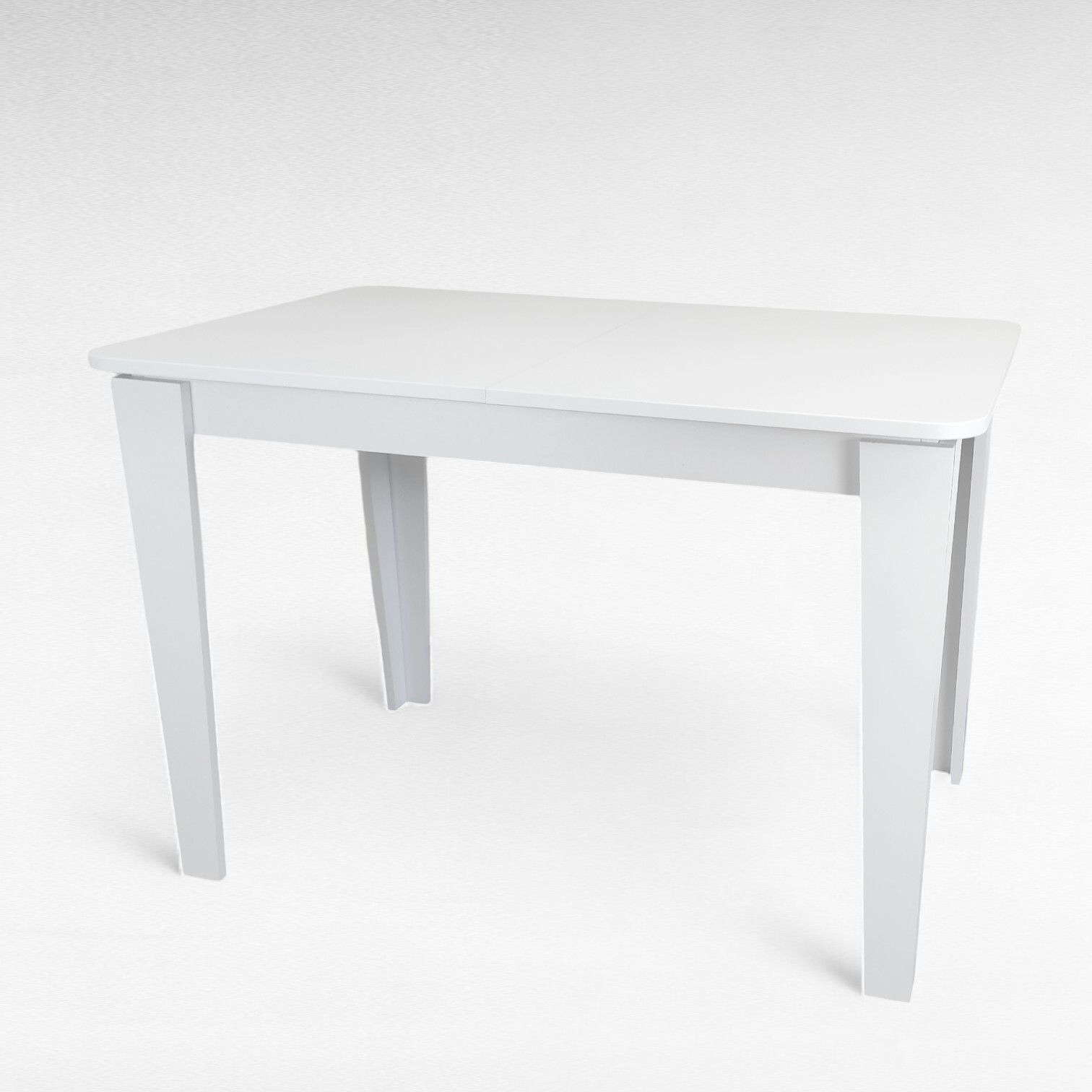 Изображение товара Кухонный стол Терминал Kewin 110-145x70 см белый раздвижной современный