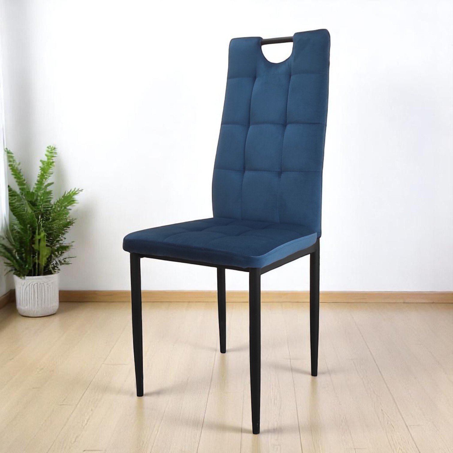 Изображение товара Кухонный стул Weimei Dc611-1 96x52x42 см велюр цвет темно-синий