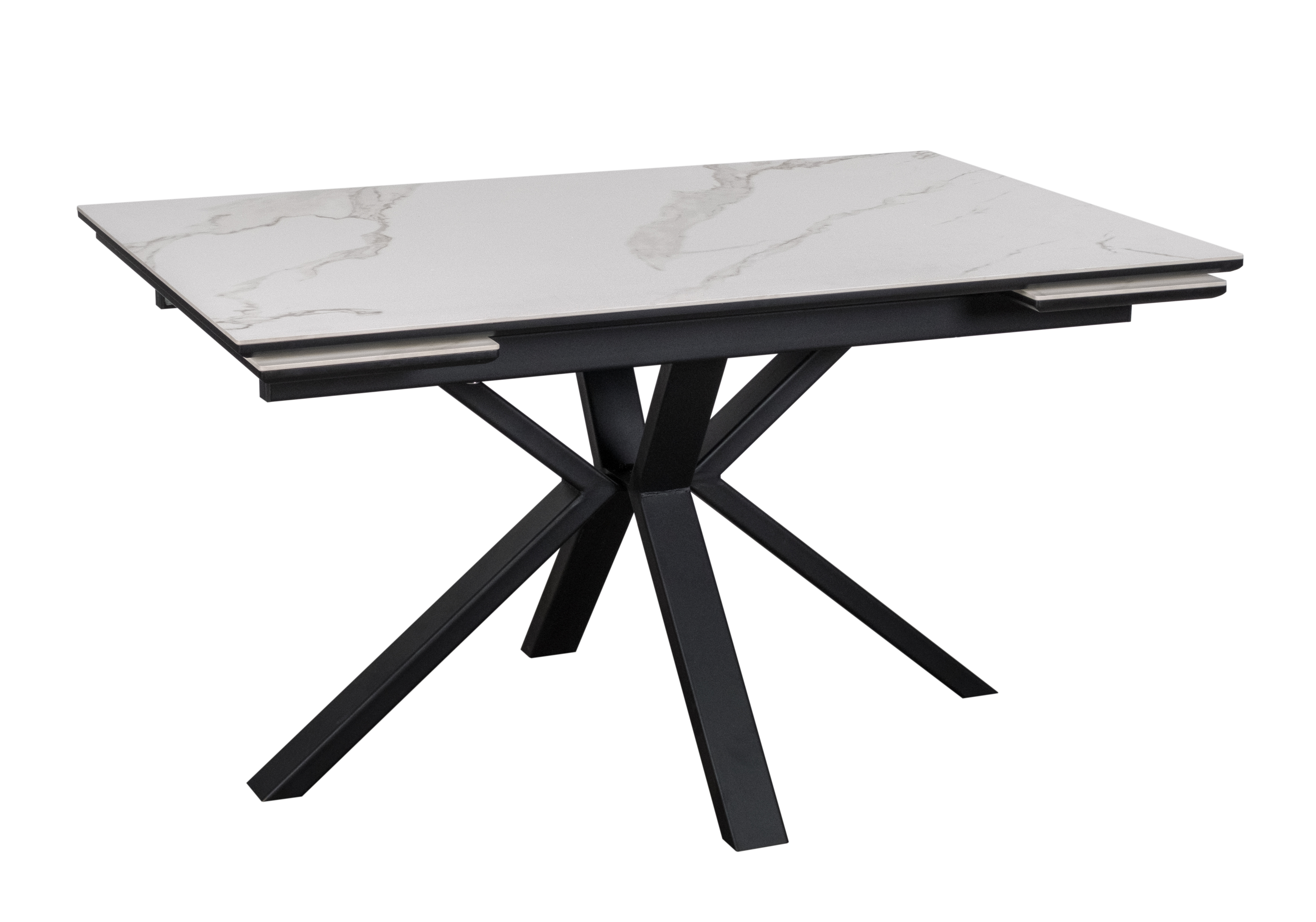 Изображение товара Обеденный раздвижной стол Parma из керамогранита белого мрамора 140-200 см