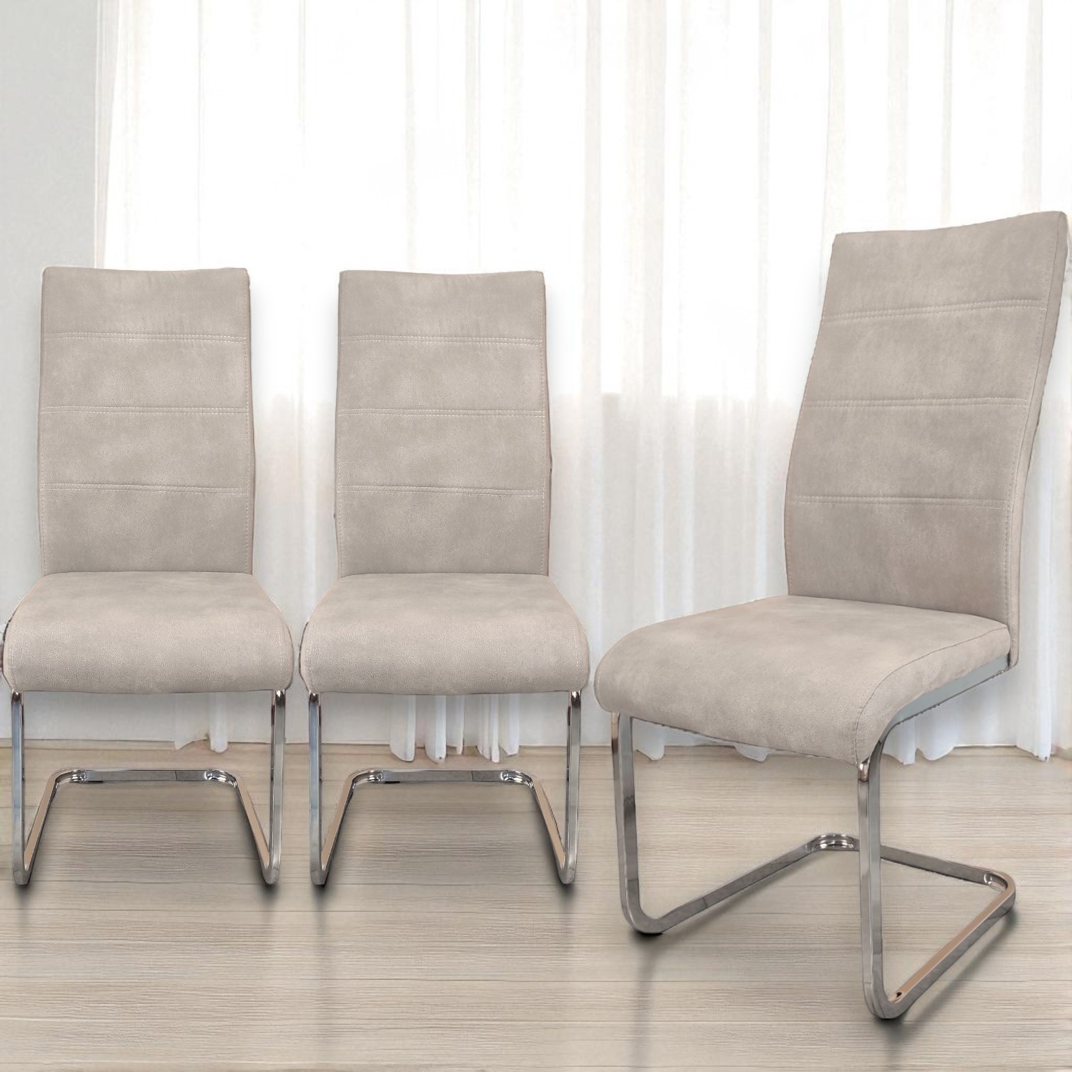 Изображение товара Стул Okay Dc300 Toronto комплект 3 шт светло-бежевый современный мебель)